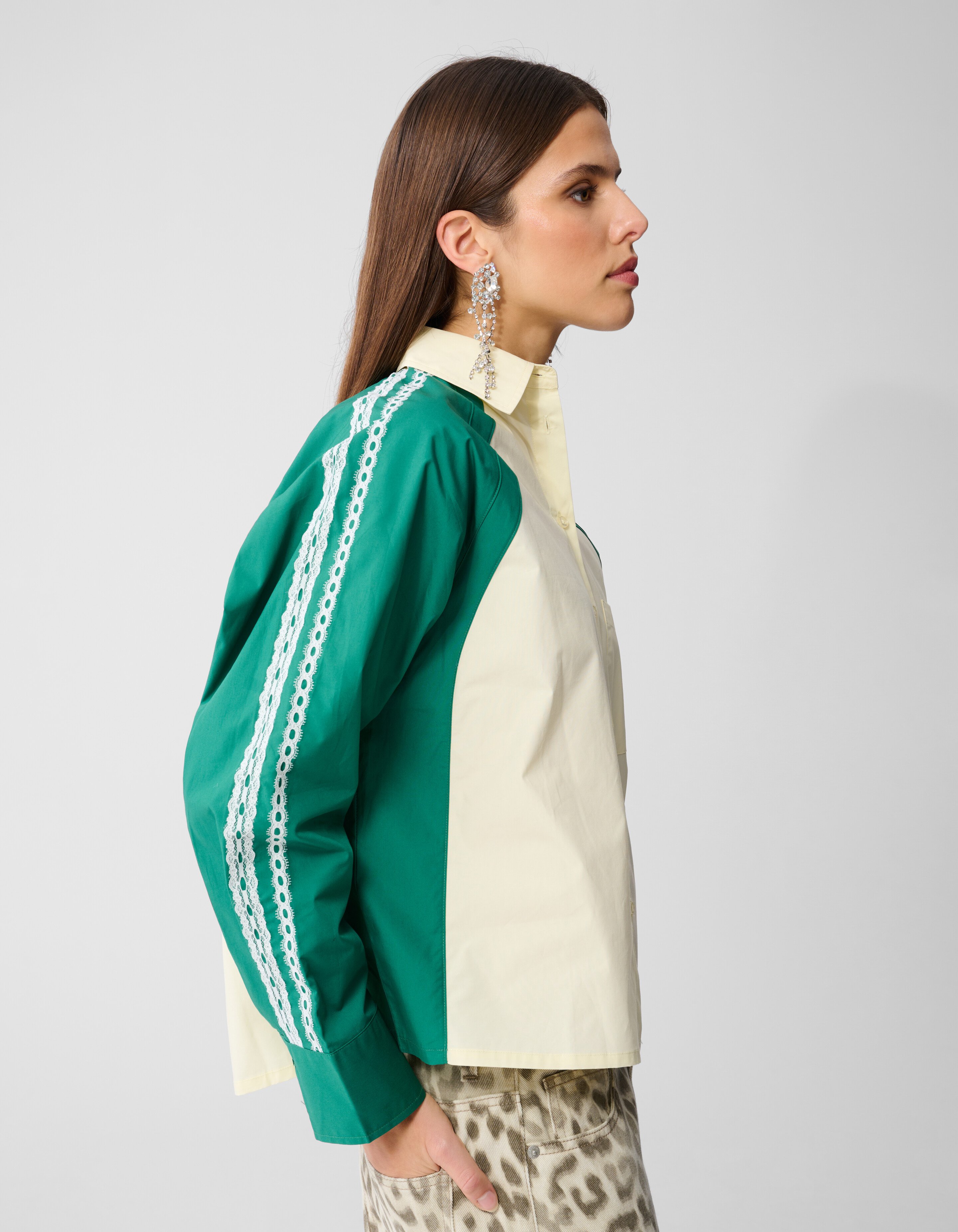 Kanten Blouse Lichtgeel SHOEBY WOMEN