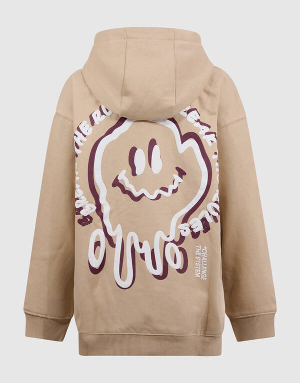 Breaker Artwork Hoodie Beige SHOEBY BOYS
