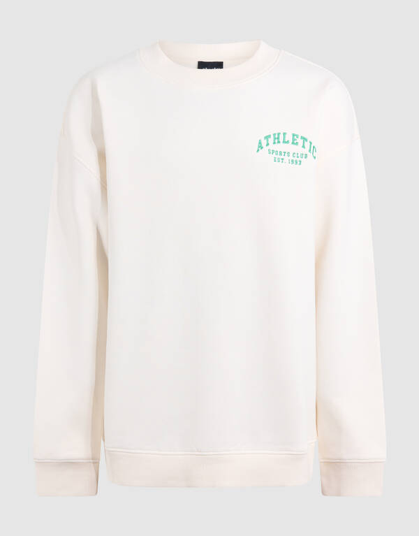 Athletic Artwork Sweater Gebroken Wit SHOEBY BOYS