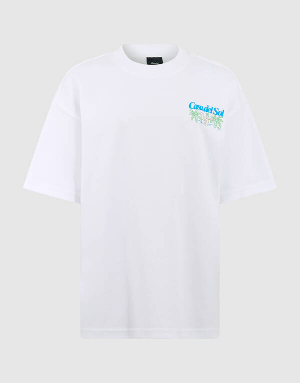 Casa Del Sol Artwork T-shirt Wit SHOEBY BOYS
