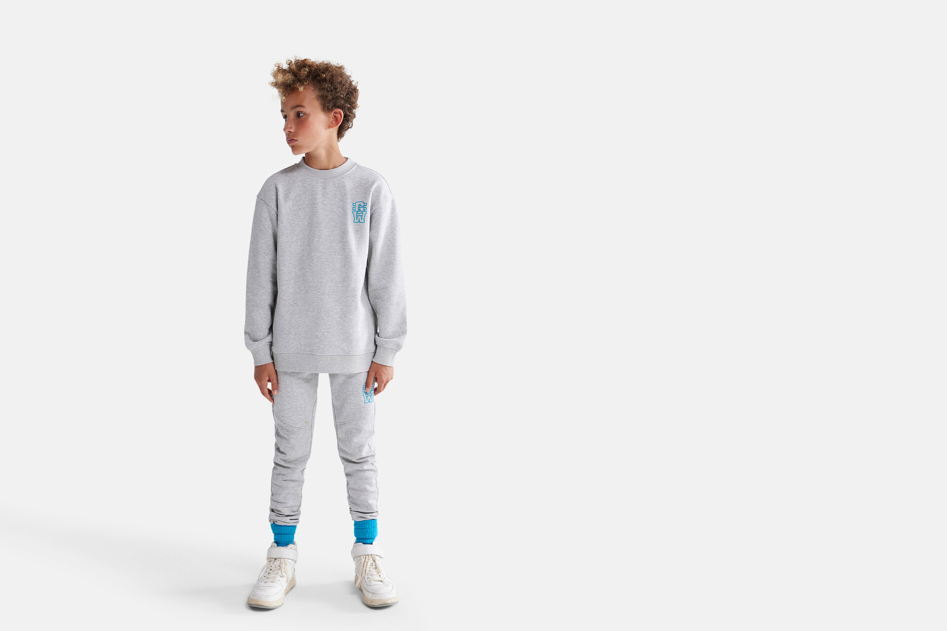 Printed Broek Grijs SHOEBY BOYS