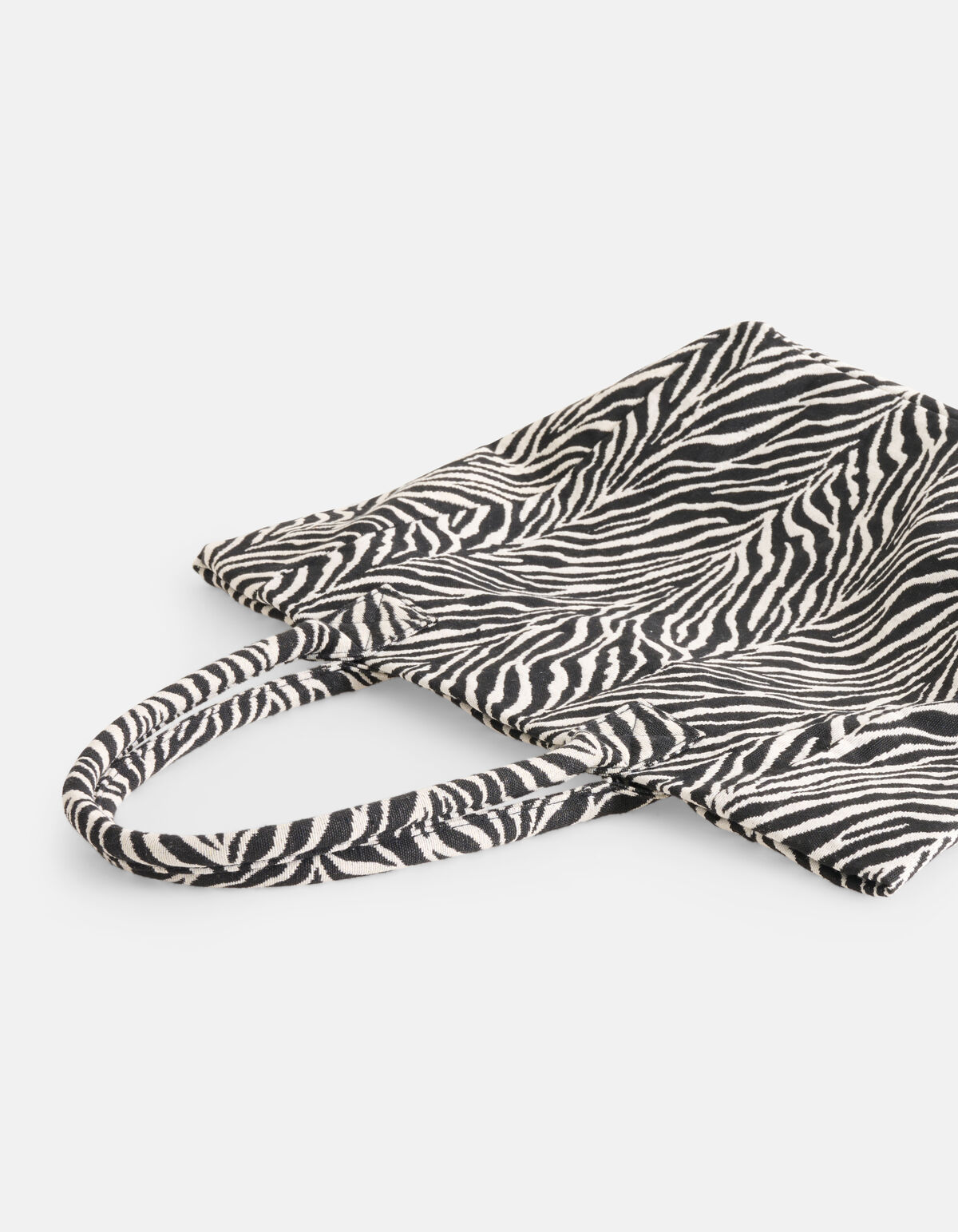 Zebra Jacquard Tas Zwart/Wit SHOEBY ACCESSOIRES