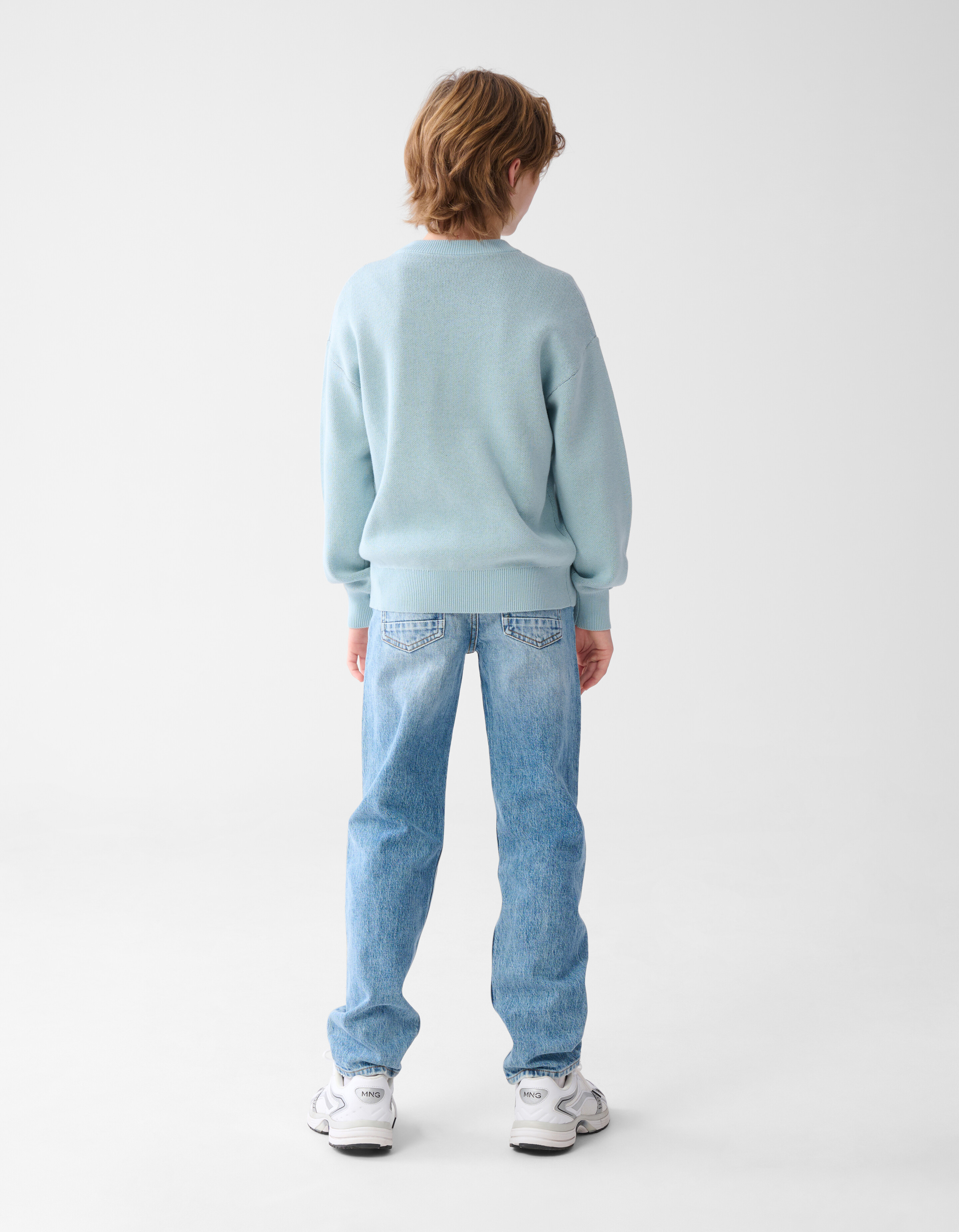 Smiley Gebreide Trui Lichtgroen SHOEBY BOYS