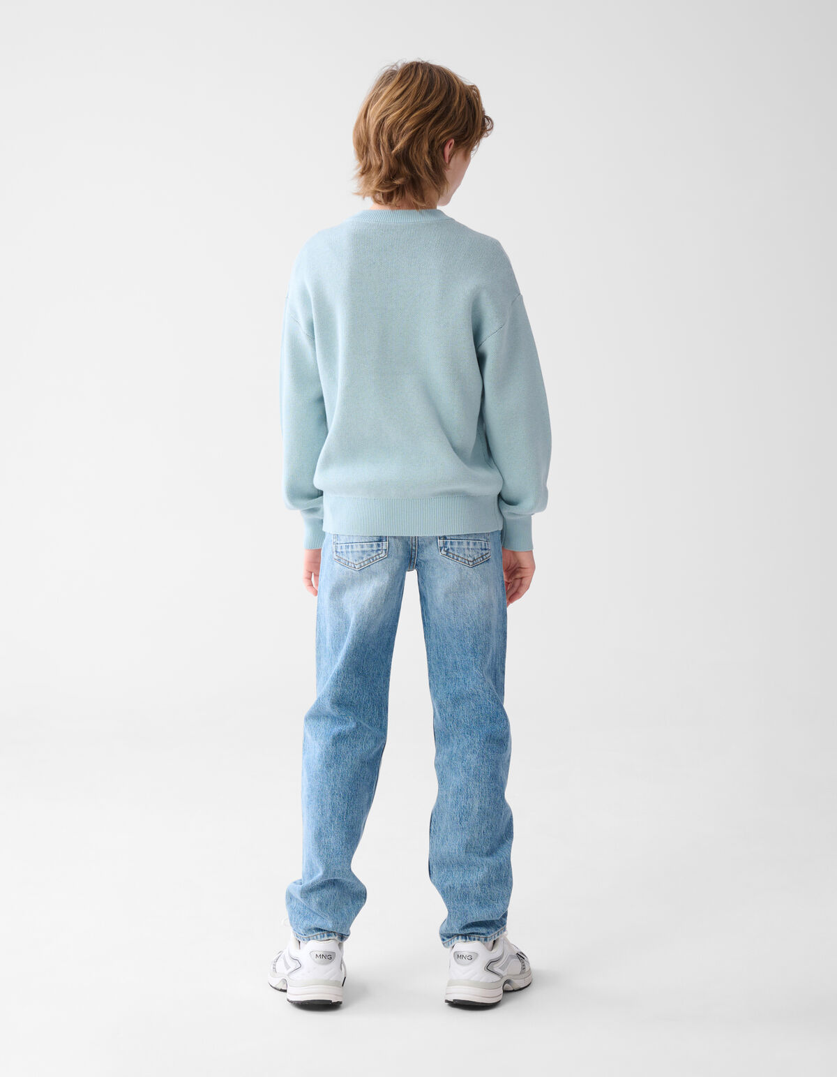 Smiley Gebreide Trui Lichtgroen SHOEBY BOYS