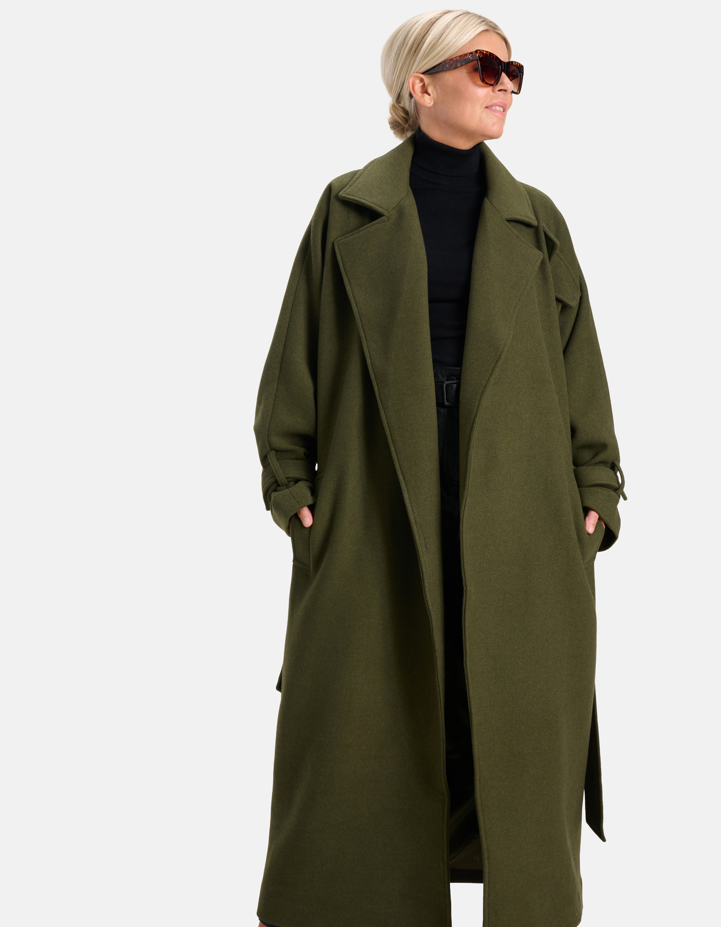 Mantel Jas Donkergroen By Lonneke SHOEBY WOMEN