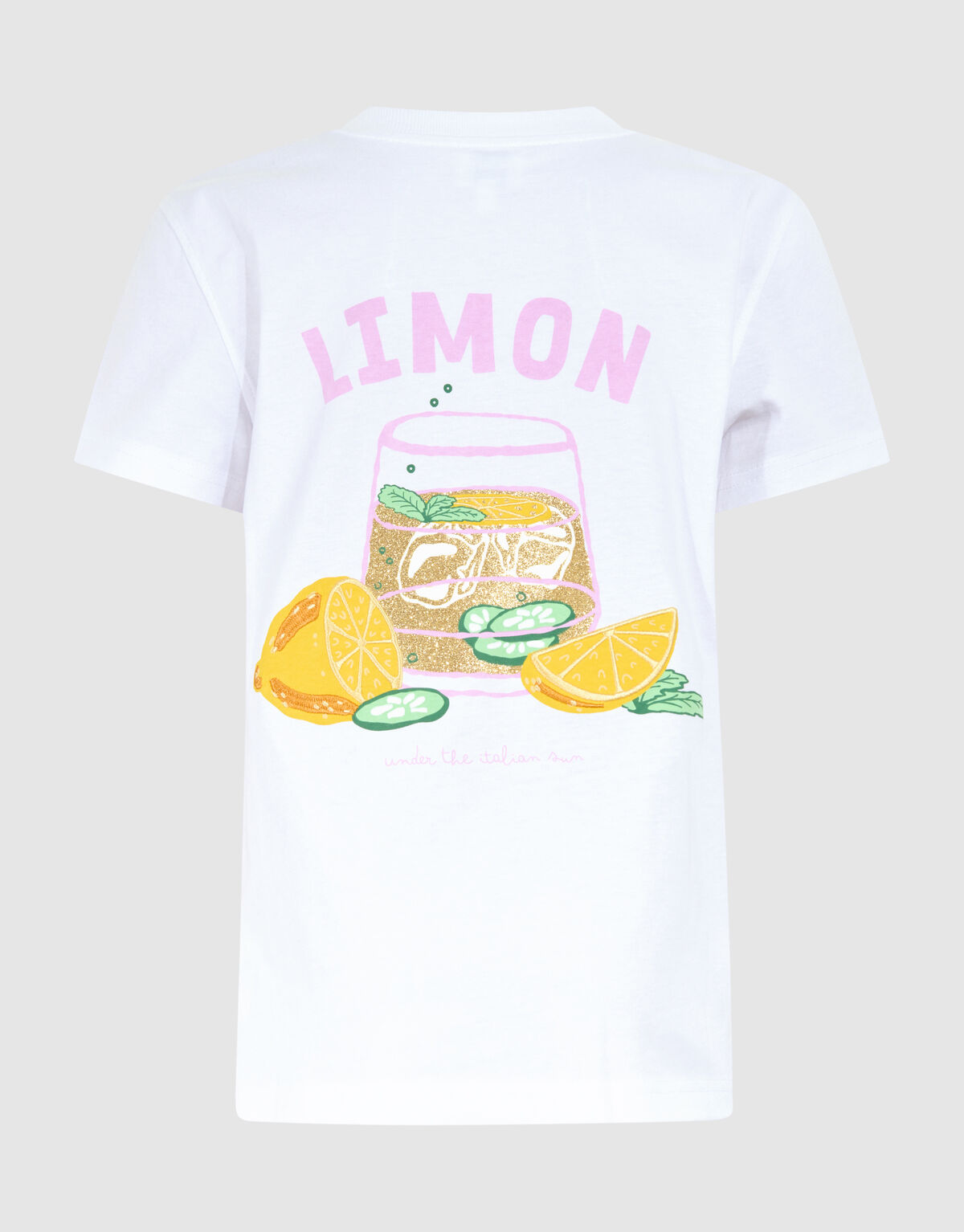 Lemon Artwork T-shirt Wit SHOEBY GIRLS