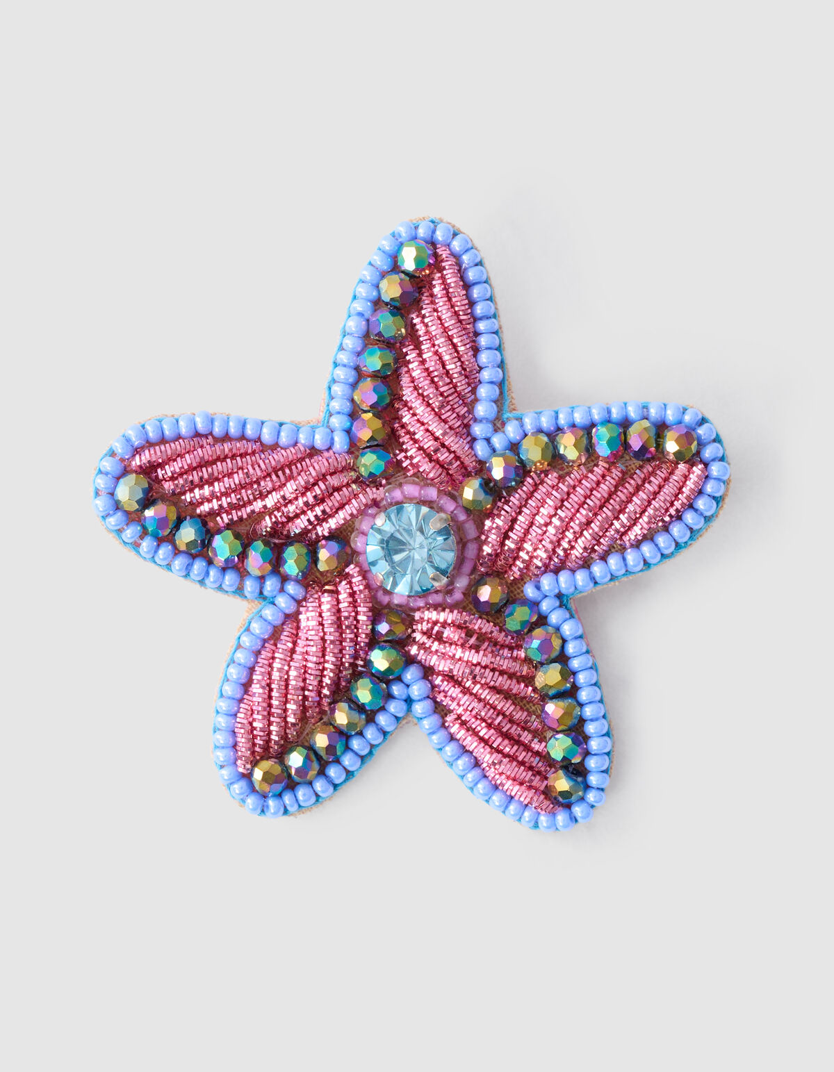 Beaded Ster Broche Blauw SHOEBY ACCESSOIRES
