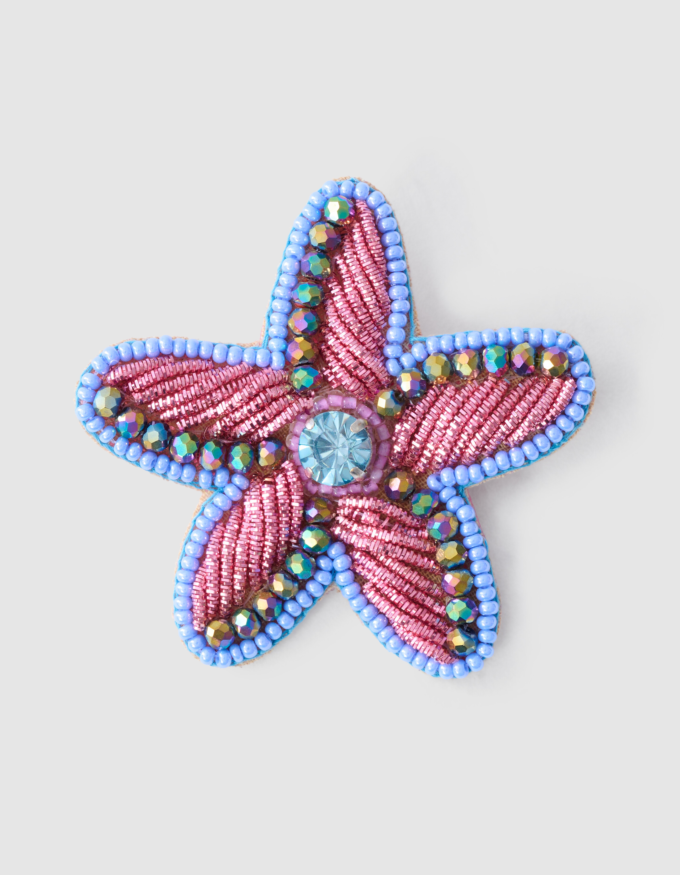 Beaded Ster Broche Blauw SHOEBY ACCESSOIRES