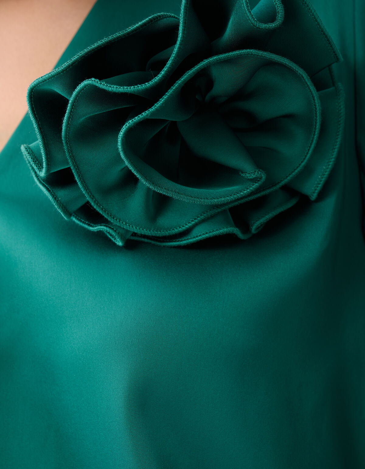 Roos Blouse Donkergroen SHOEBY WOMEN