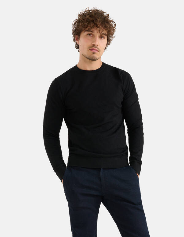 Diagonaal Trui Zwart SHOEBY MEN