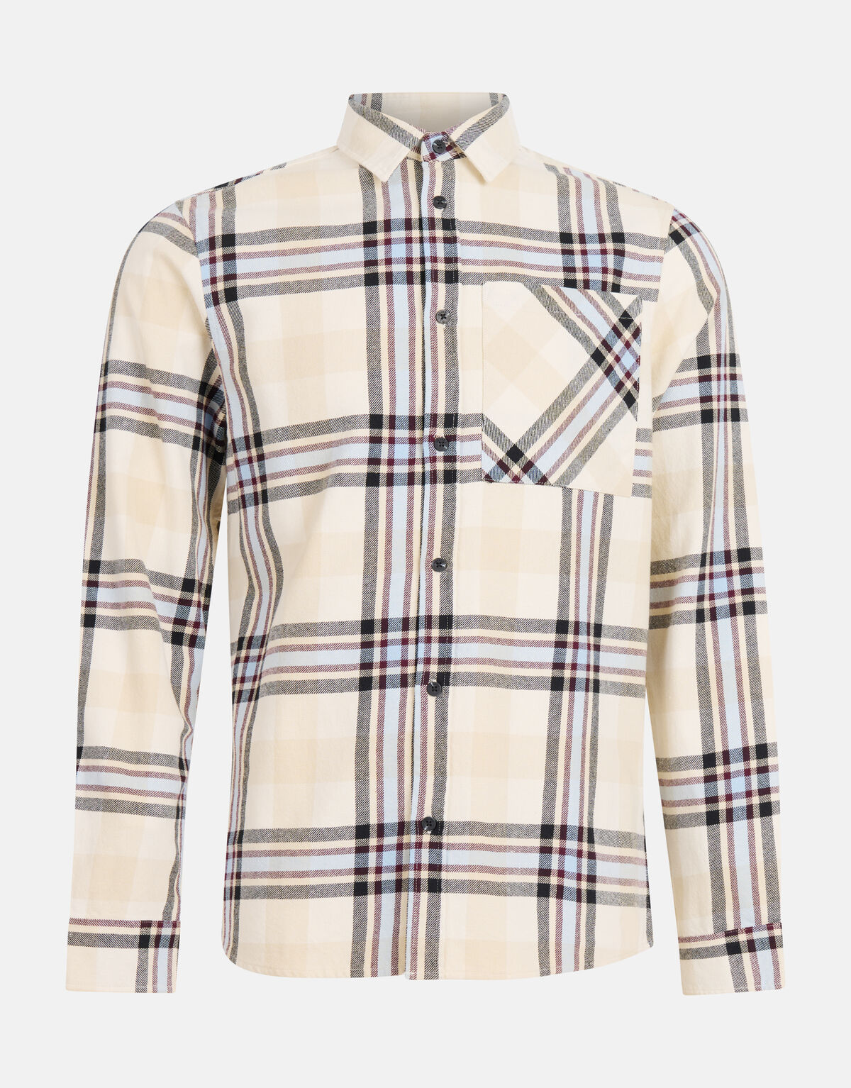 Ruiten Overhemd Gebroken Wit SHOEBY MEN