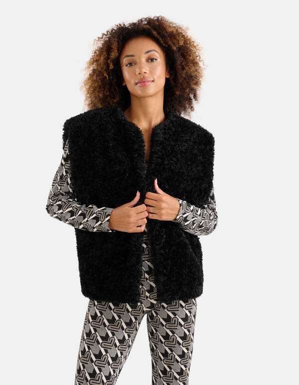 Teddy Gilet Zwart SHOEBY WOMEN