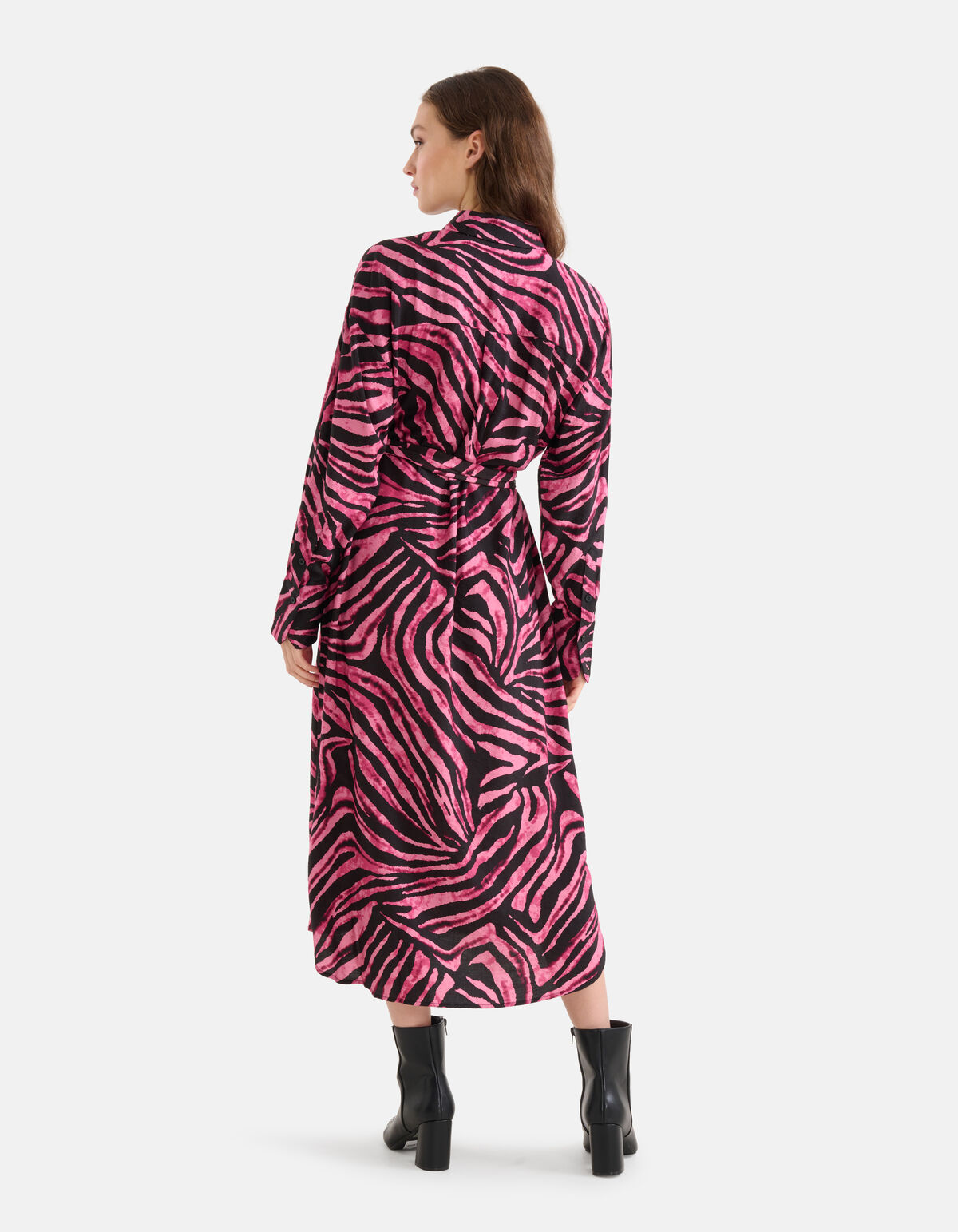 Zebraprint Maxi Jurk Roze SHOEBY WOMEN