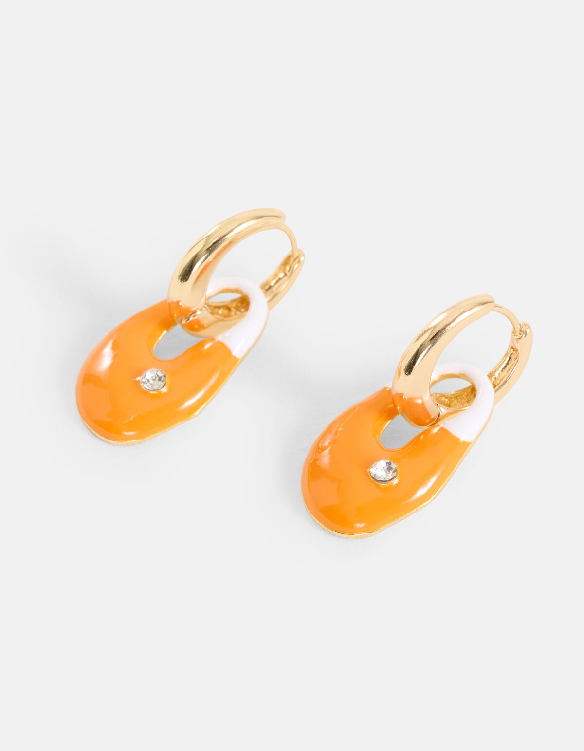 Shell Oorbellen Oranje SHOEBY ACCESSOIRES