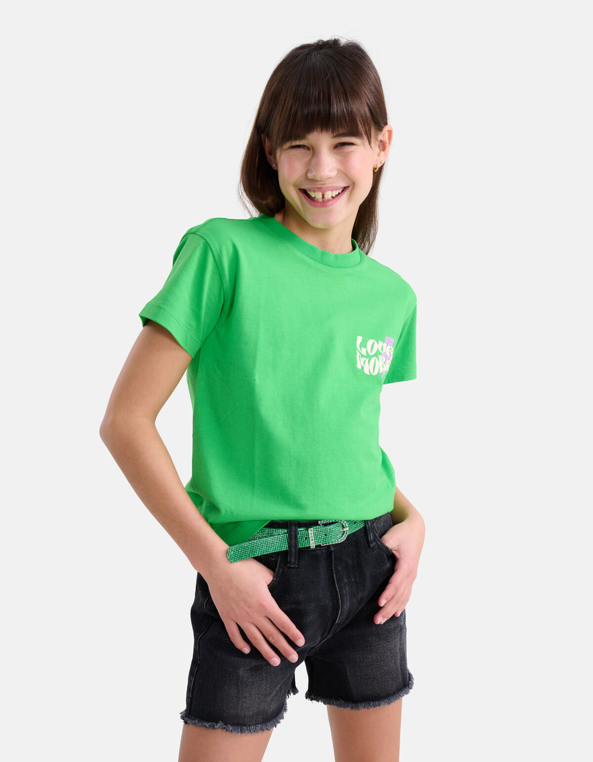 Artwork T-shirt Groen SHOEBY GIRLS