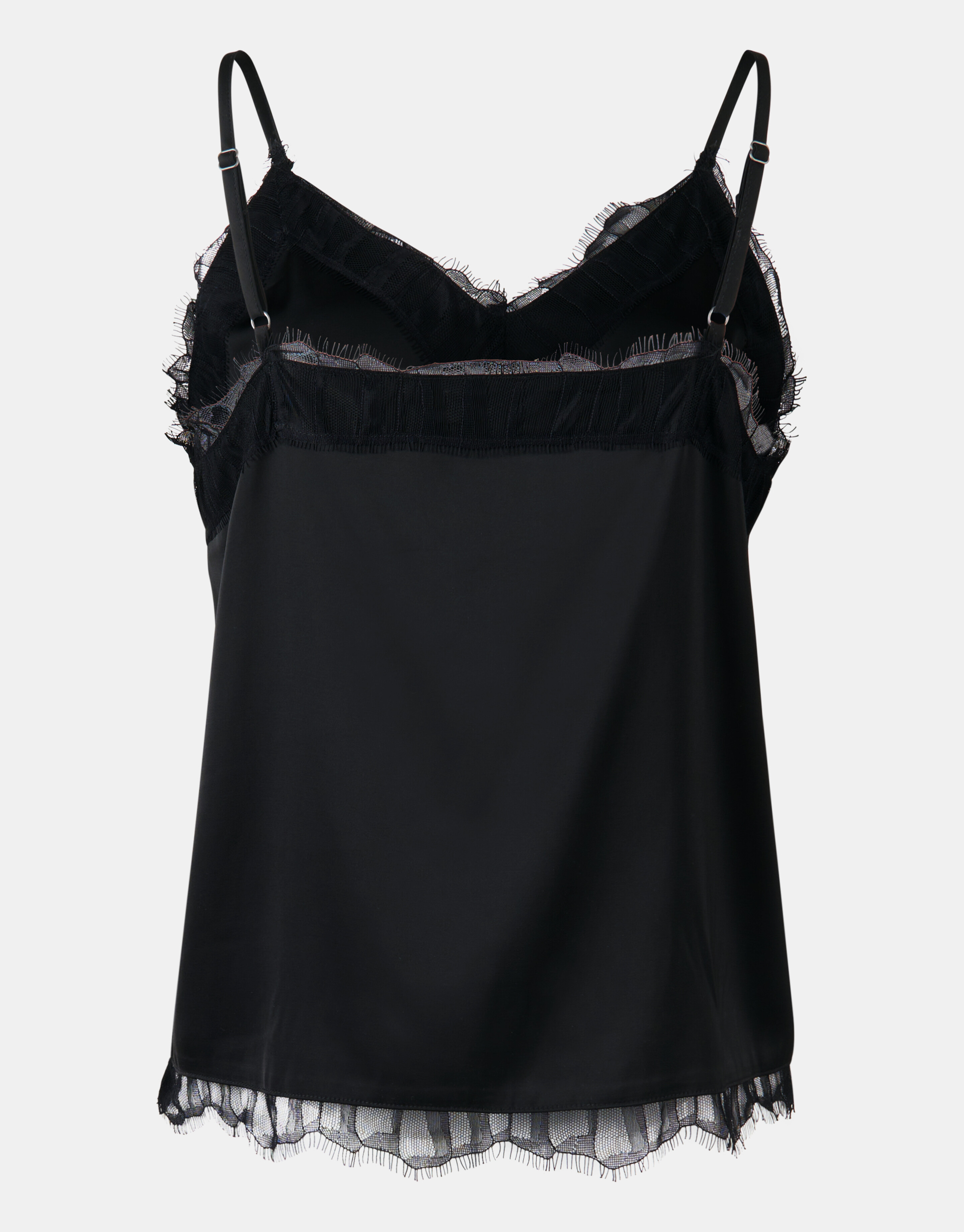 Satijnen Lace Top Zwart SHOEBY WOMEN
