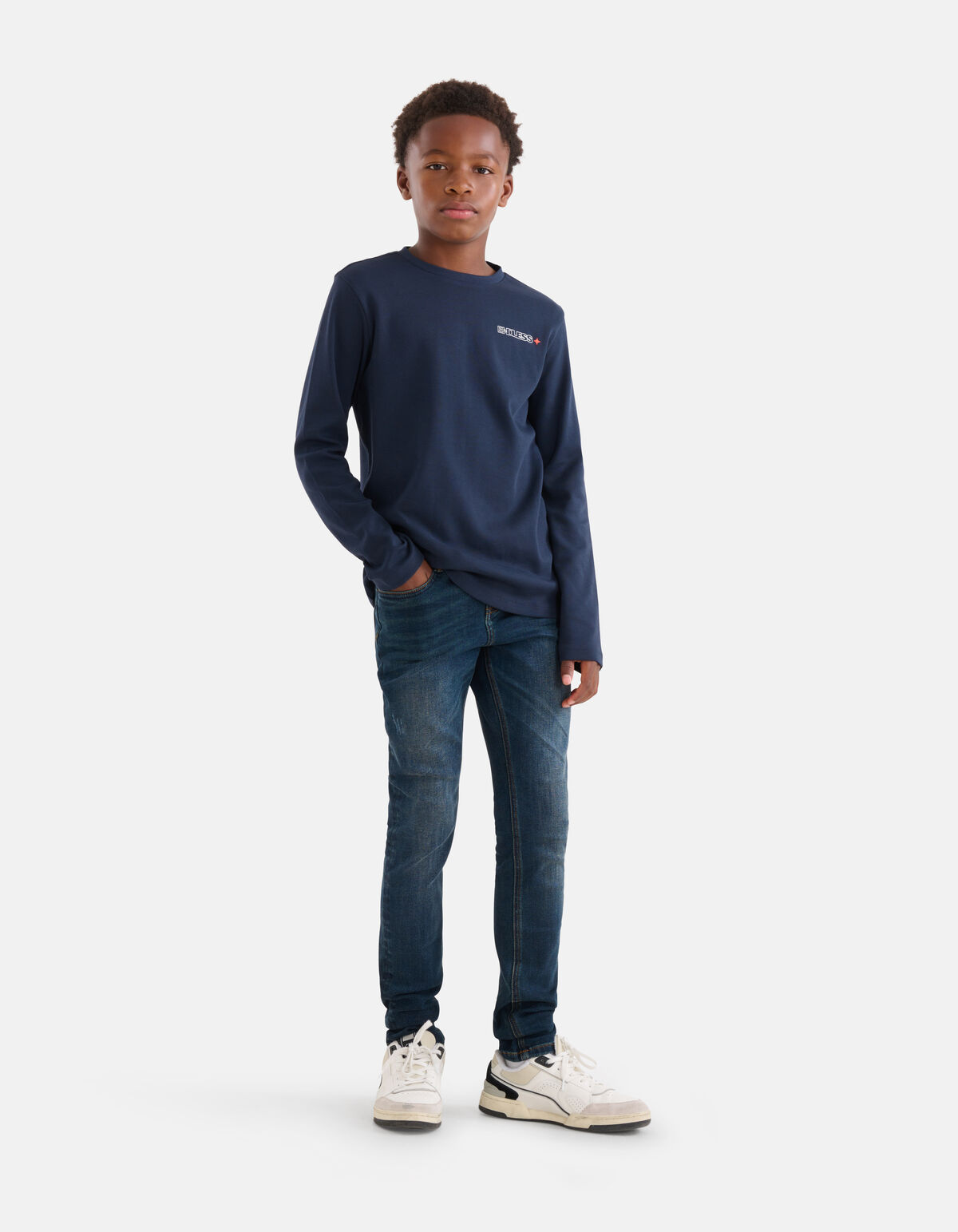 Artwork Longsleeve Donkerblauw SHOEBY BOYS