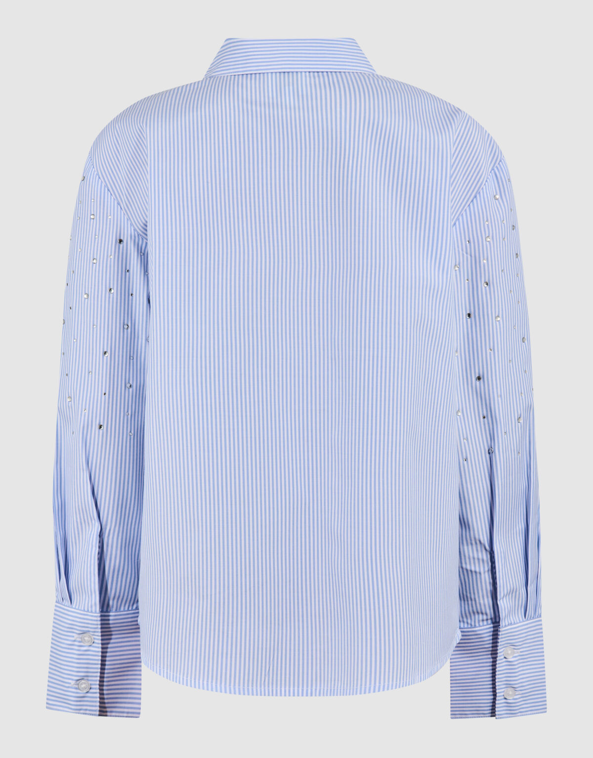 Pinstripe Strass Blouse Lichtblauw SHOEBY GIRLS