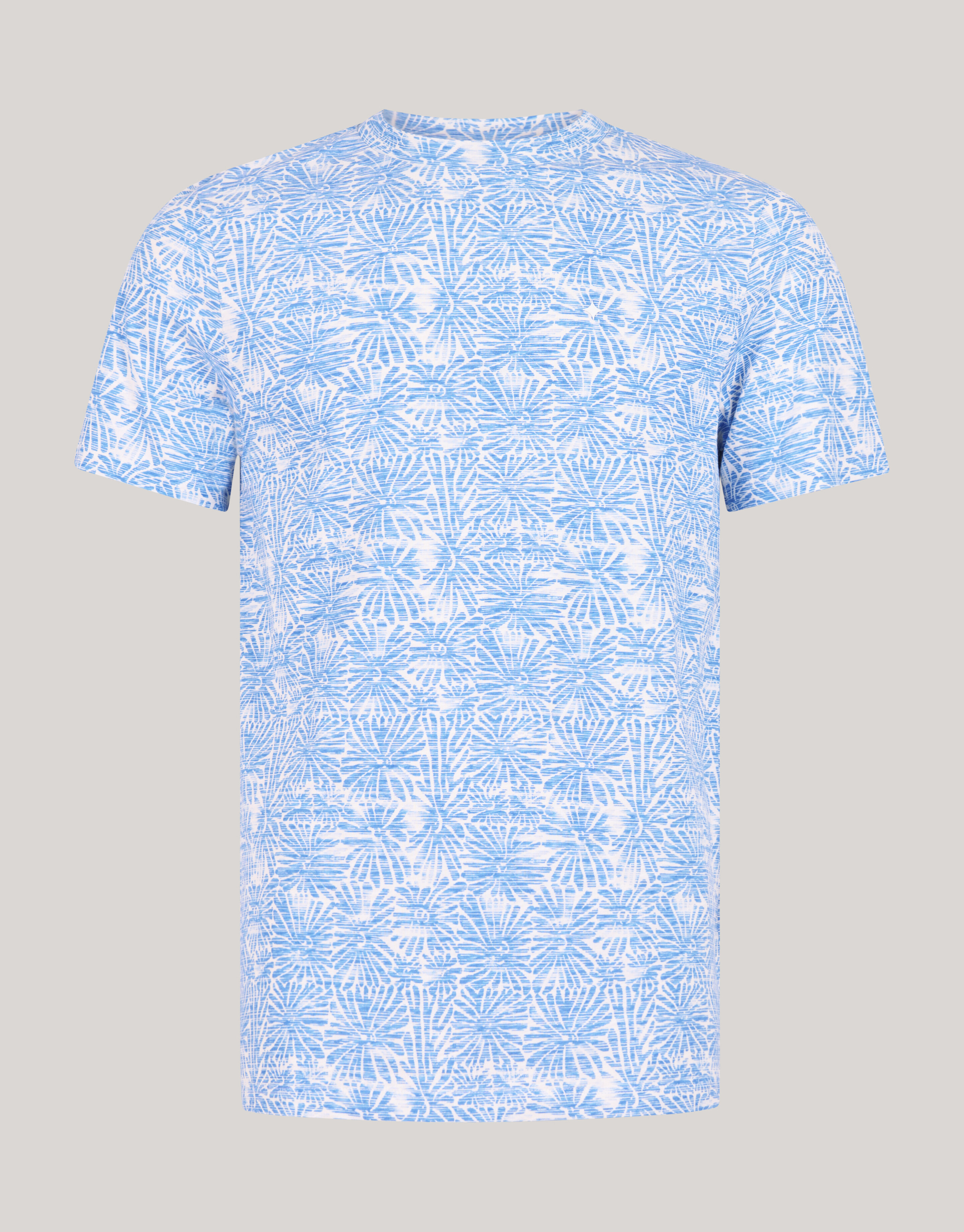 Printed Flower T-shirt Lichtblauw SHOEBY MEN