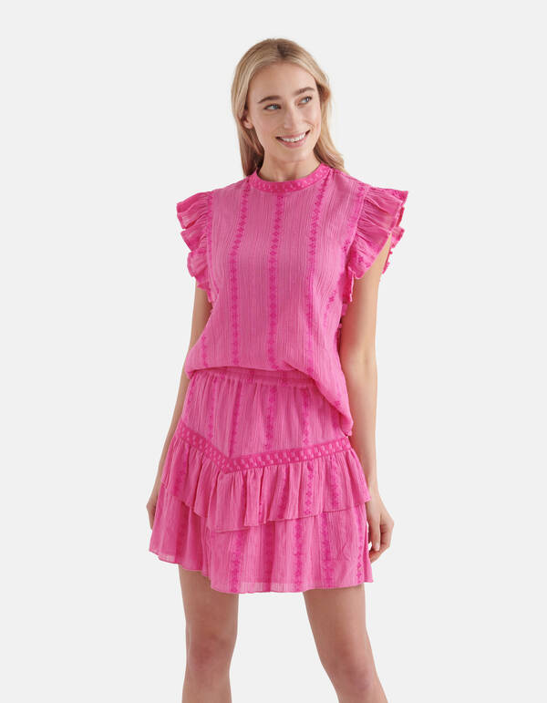 Tape Detail Top Roze By Nicolette SHOEBY WOMEN
