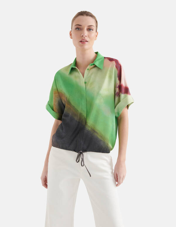 Printed Blouse Groen By Mieke SHOEBY WOMEN