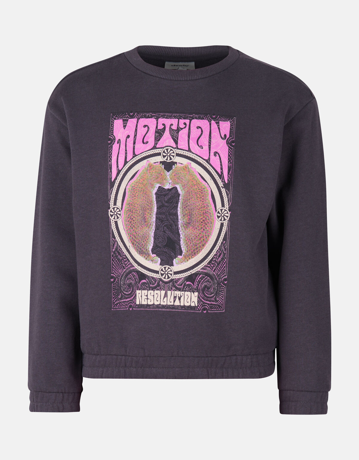 Printed Sweater Donkergrijs SHOEBY GIRLS