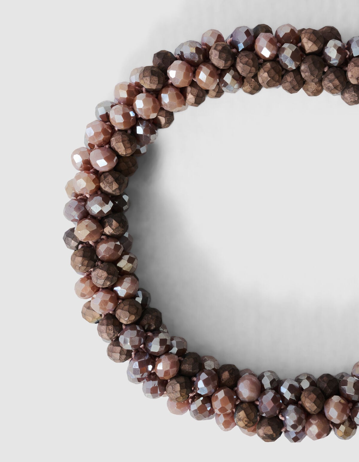 Beaded Elastieken Armband Beige SHOEBY ACCESSOIRES