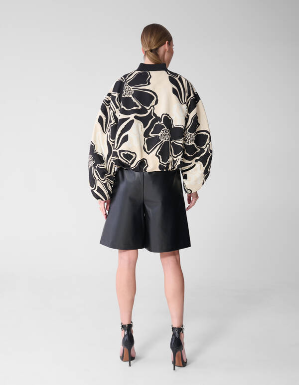 Embellished Bomberjack Wit/Zwart By Mieke SHOEBY WOMEN