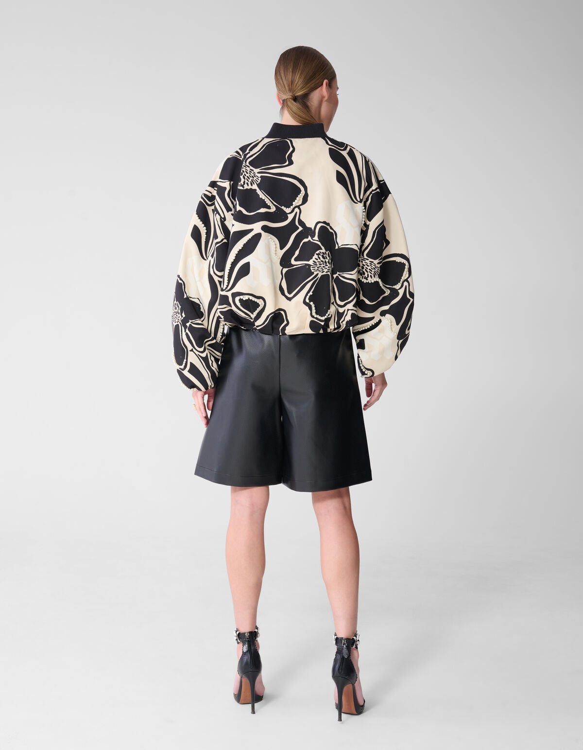 Embellished Bomberjack Wit/Zwart By Mieke SHOEBY WOMEN