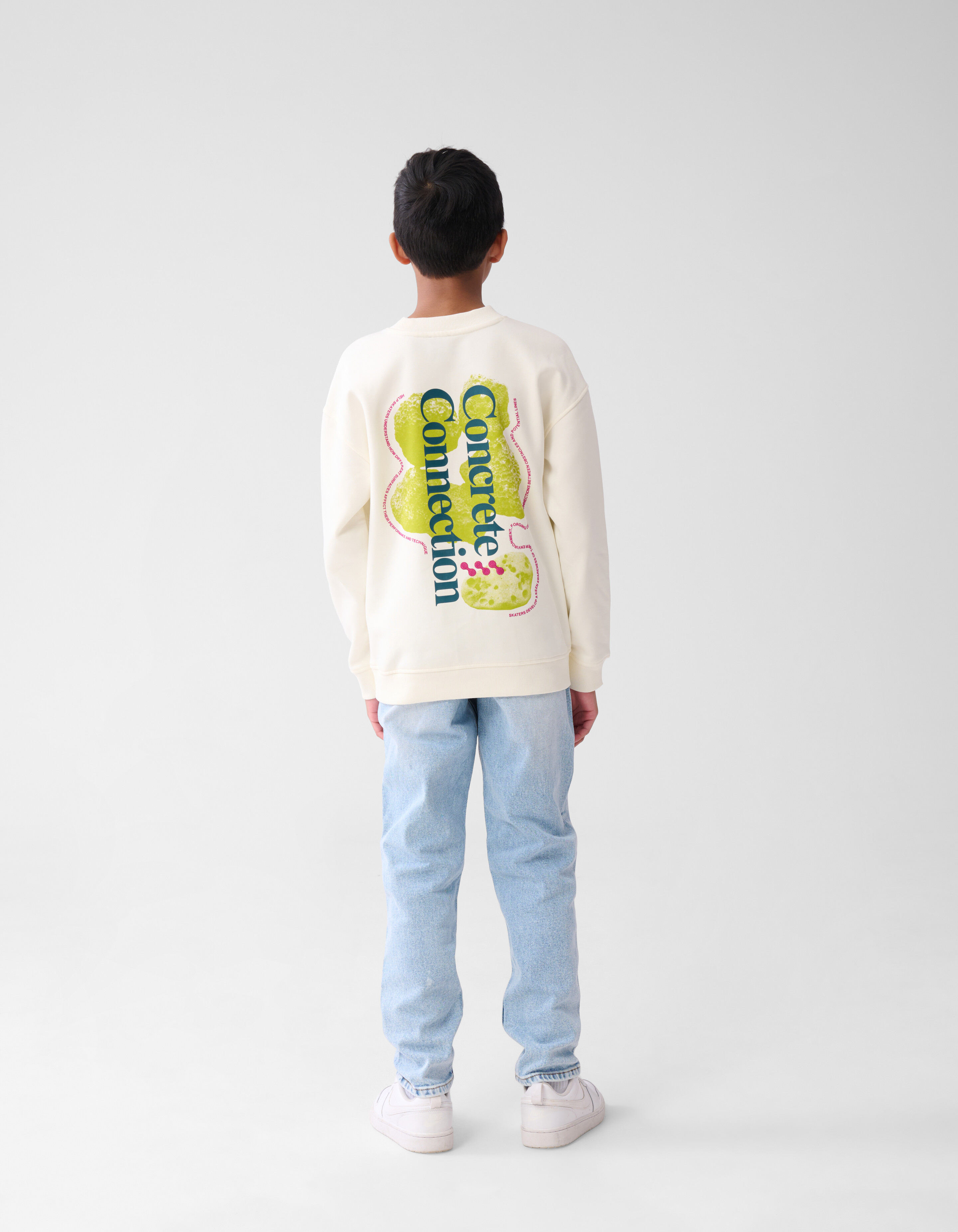 Artwork Sweater Gebroken Wit SHOEBY BOYS