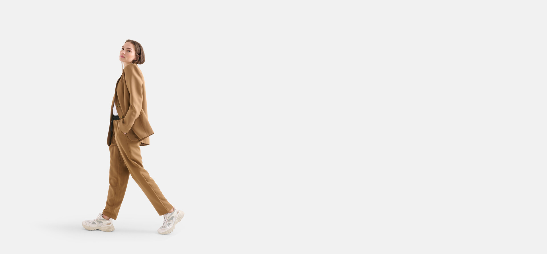 Contrast Broek Bruin SHOEBY WOMEN