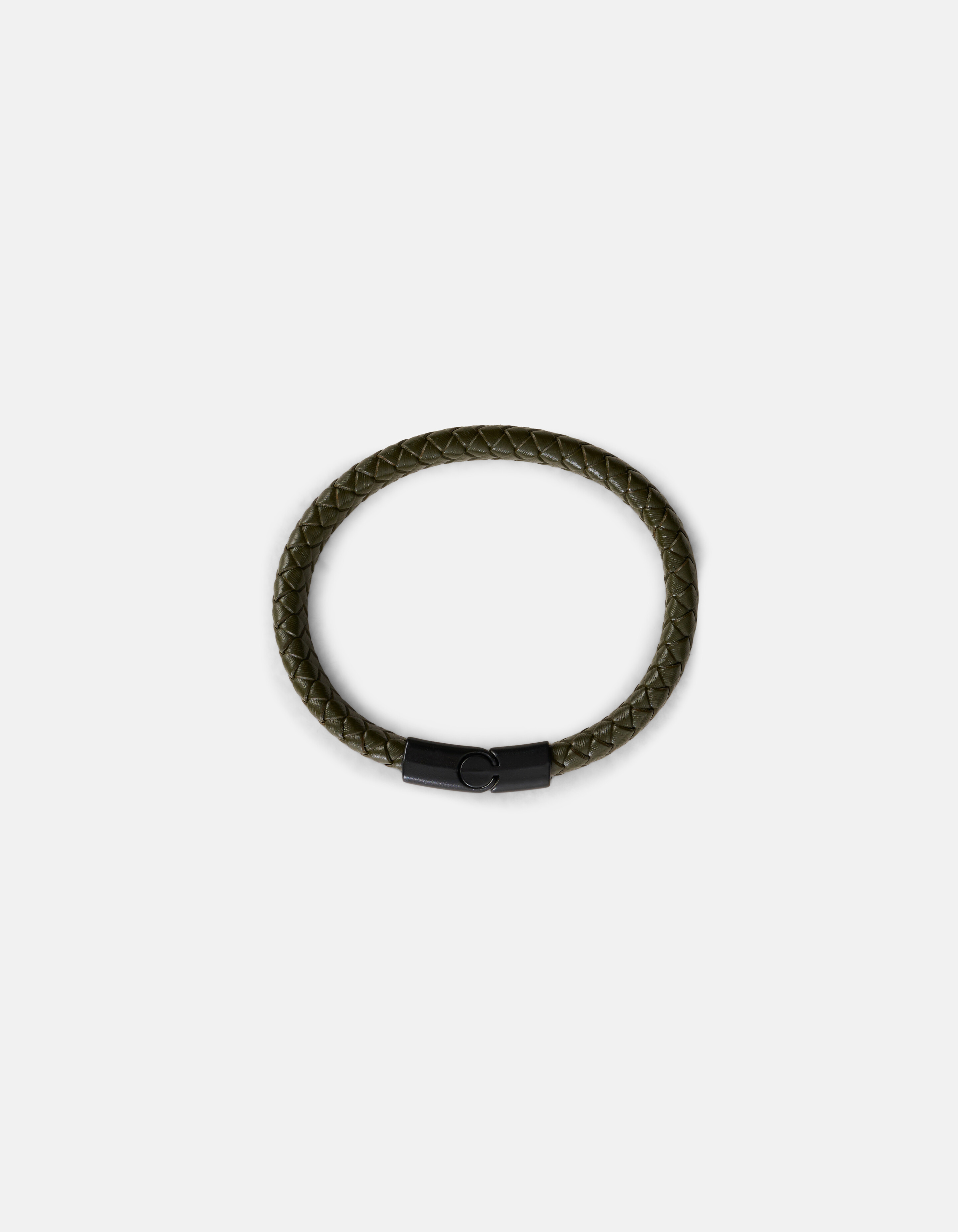 Leren Armband Donkergroen SHOEBY ACCESSOIRES