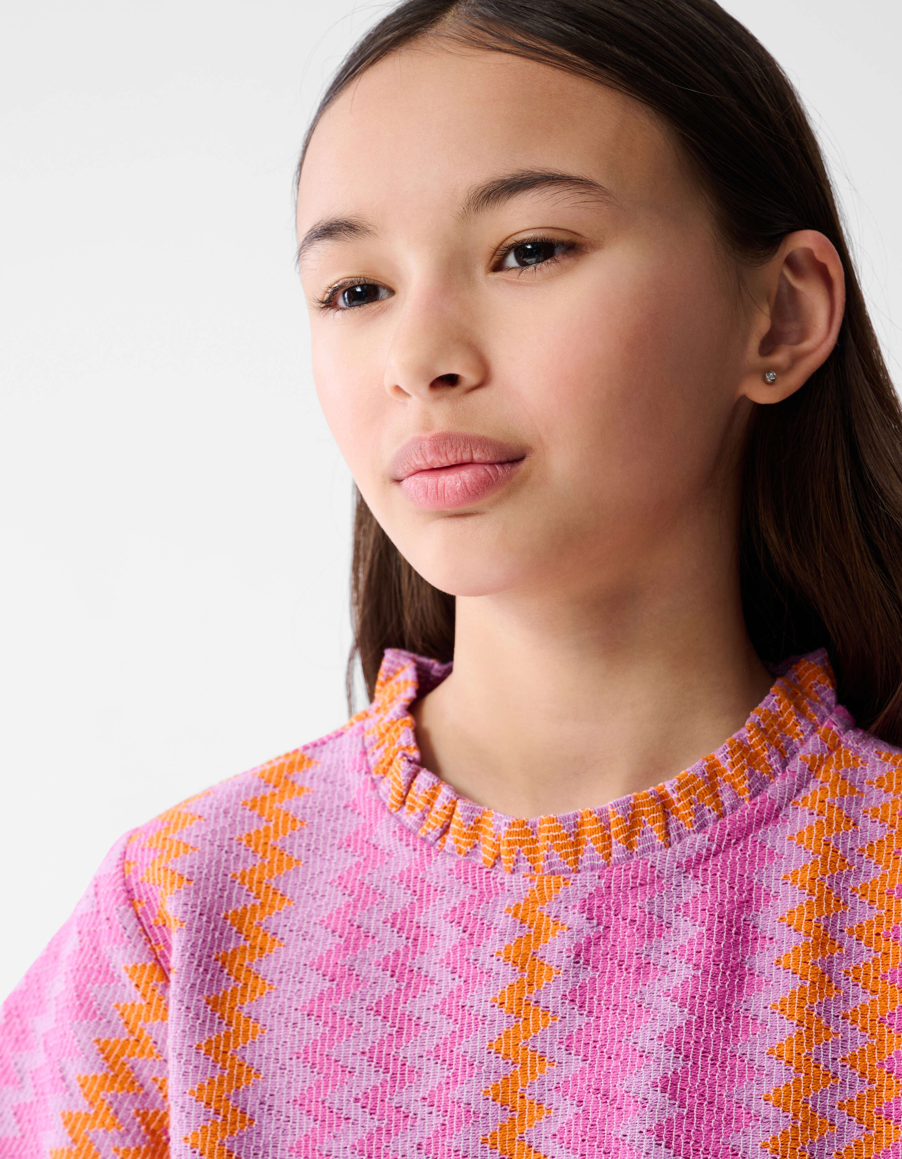 Zigzag Crochet Jurk Lichtpaars SHOEBY GIRLS
