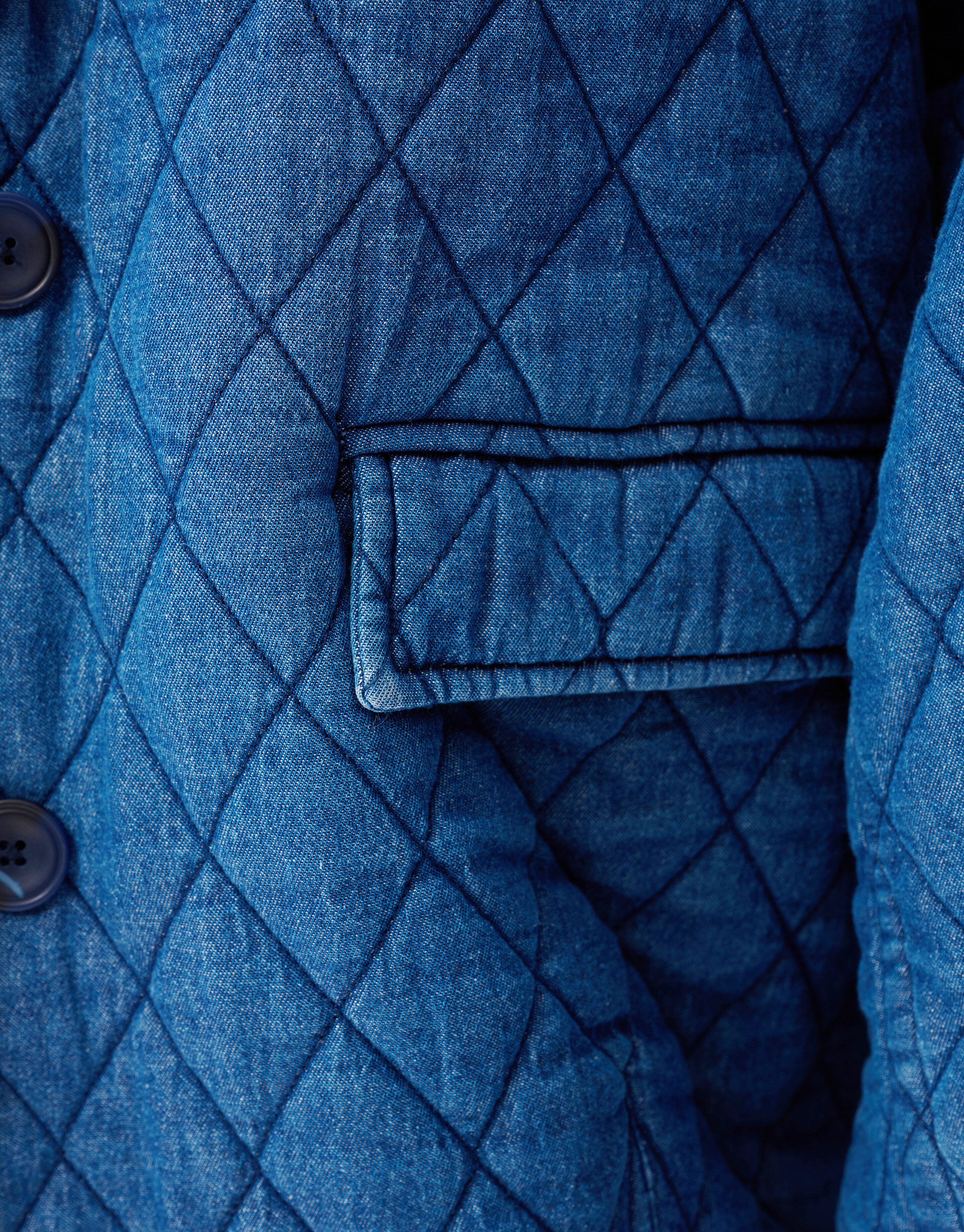 Quilted Jack Blauw By Mieke SHOEBY WOMEN