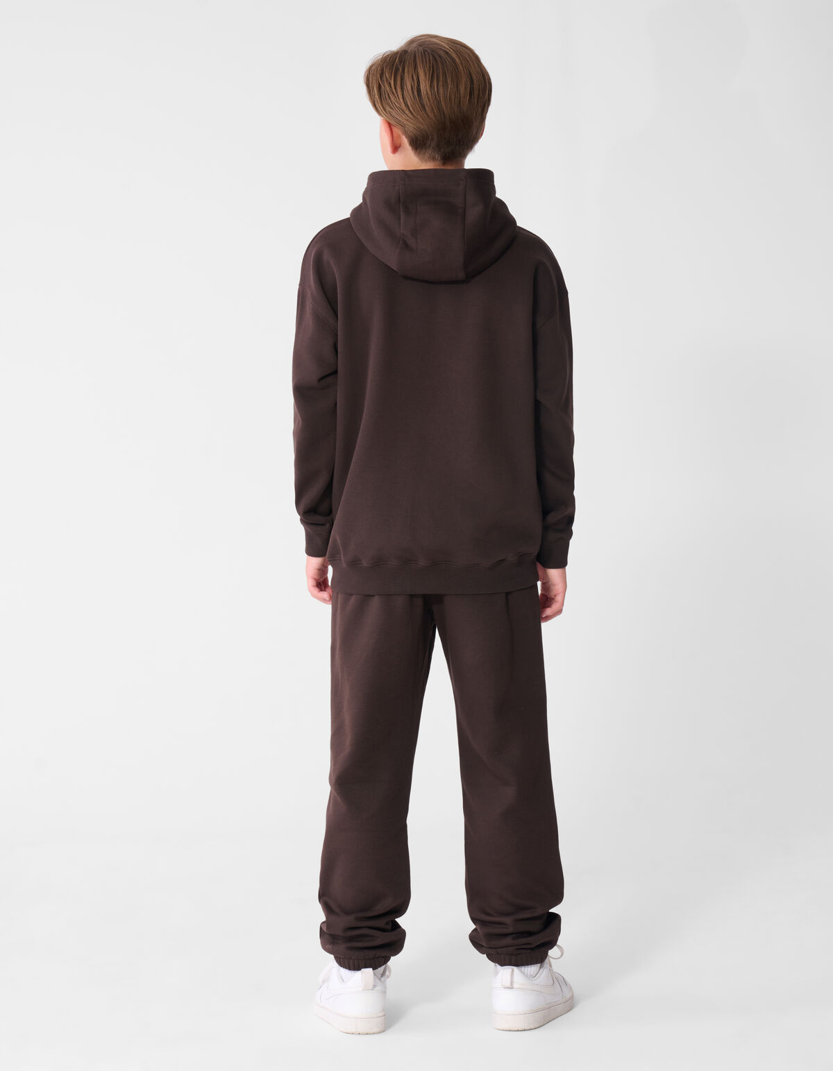 Minimal Hoodie Donkerbruin SHOEBY BOYS