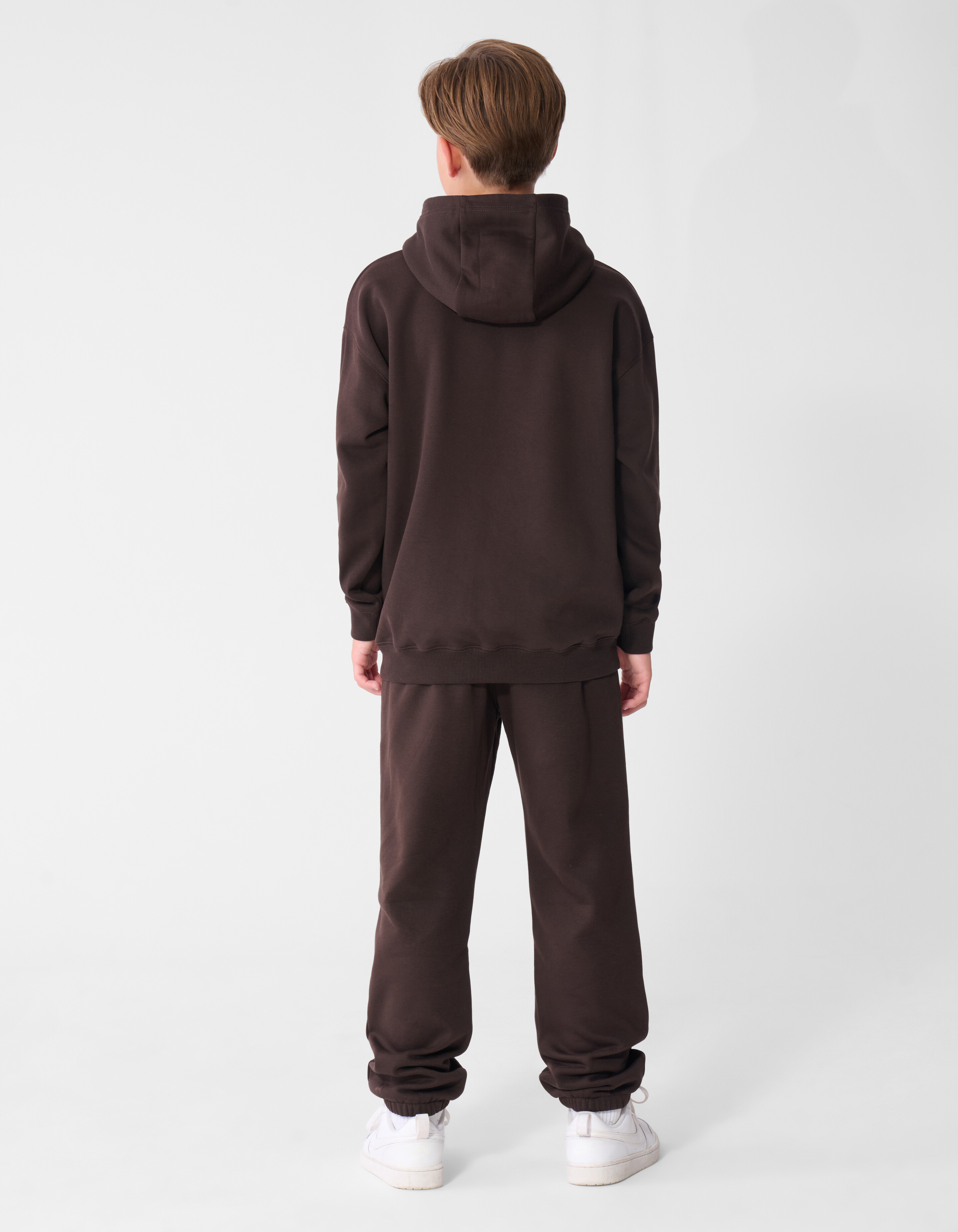 Minimal Hoodie Donkerbruin SHOEBY BOYS