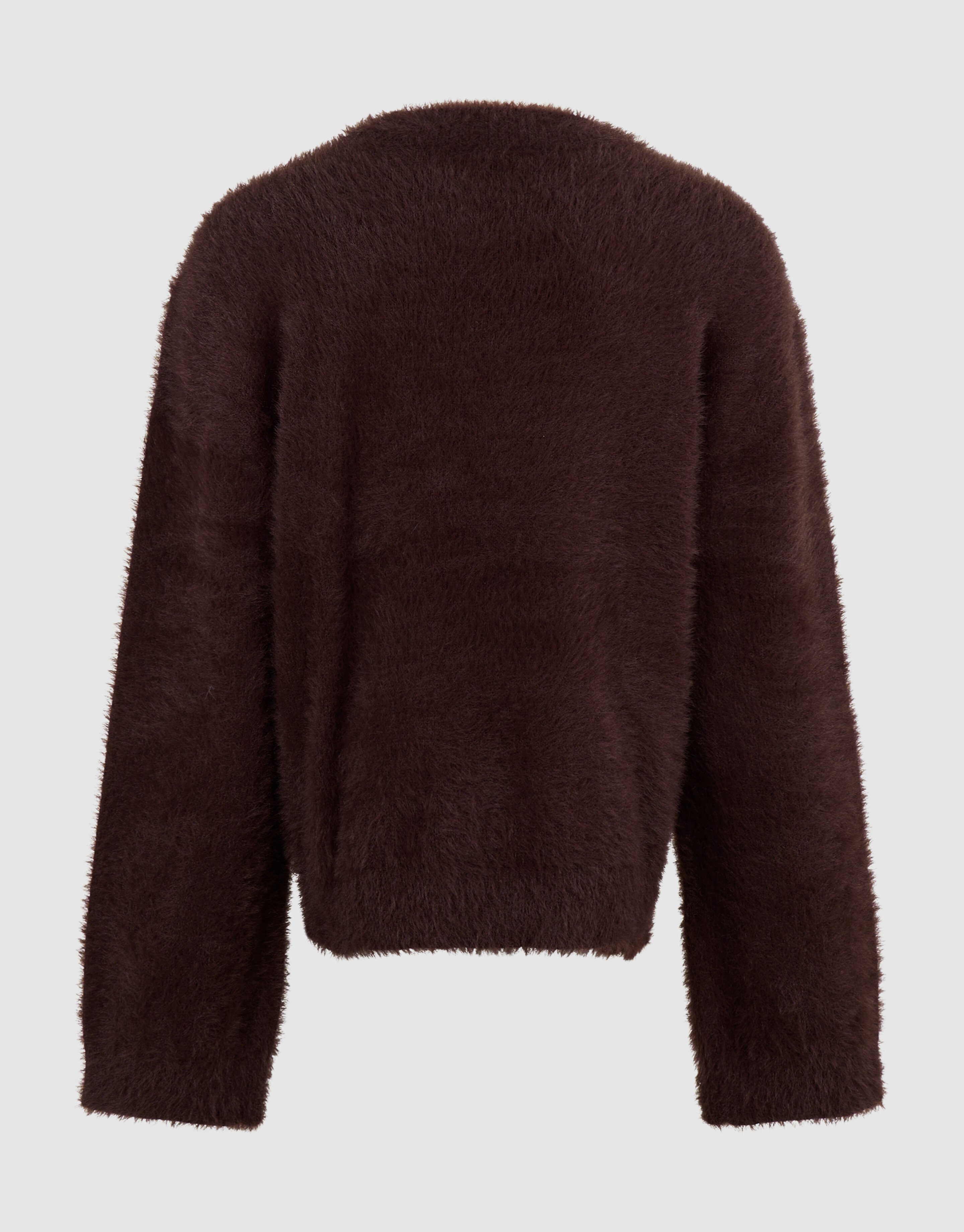 Hairy Varsity Gebreide Trui Donkerbruin SHOEBY GIRLS