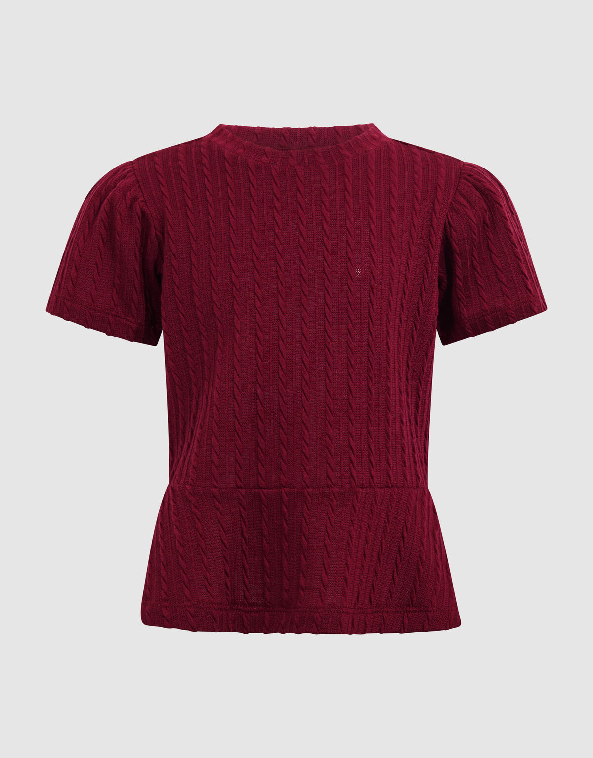 Peplum Top Donkerrood SHOEBY GIRLS