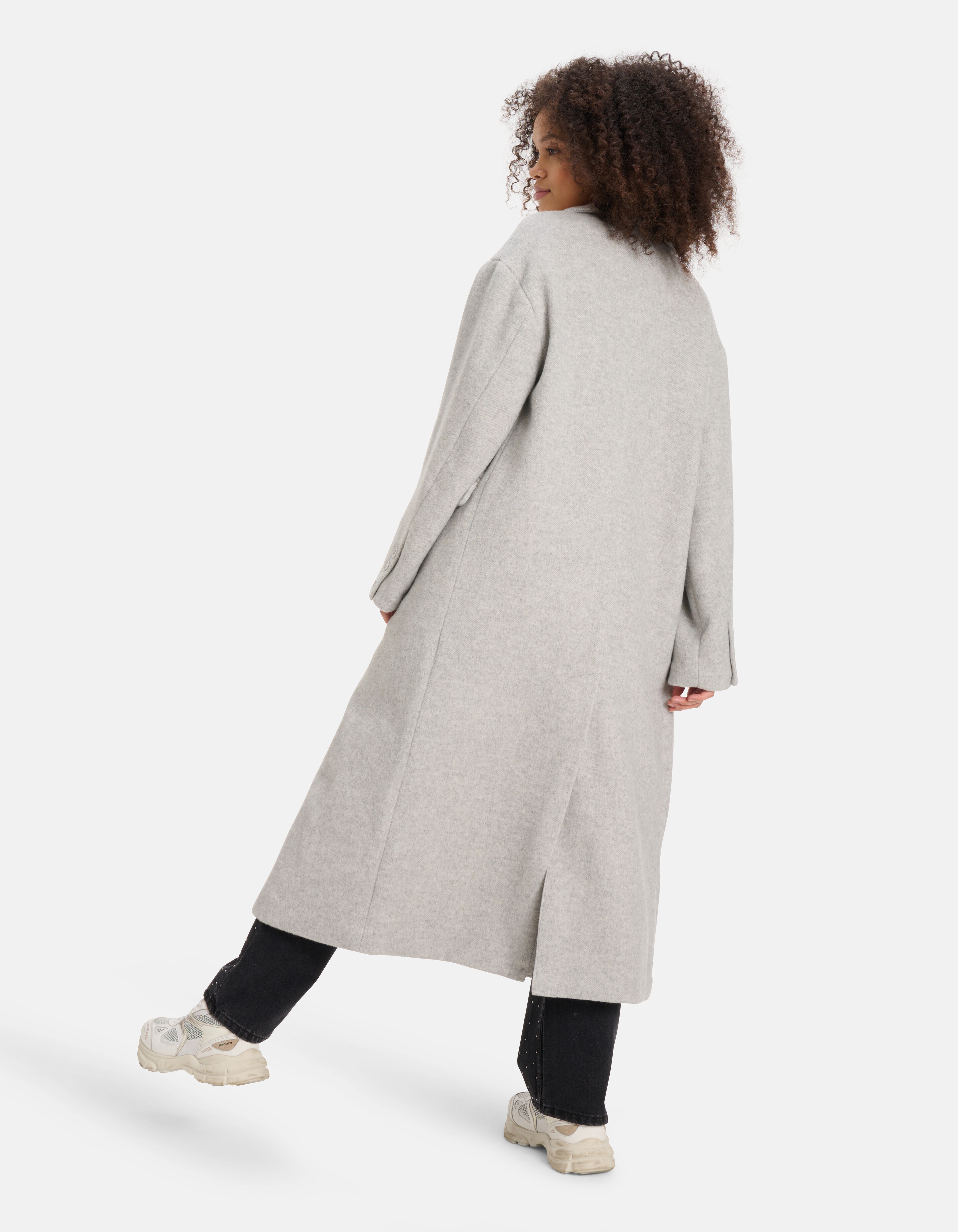 Lange Rechte Jas Grijs SHOEBY WOMEN