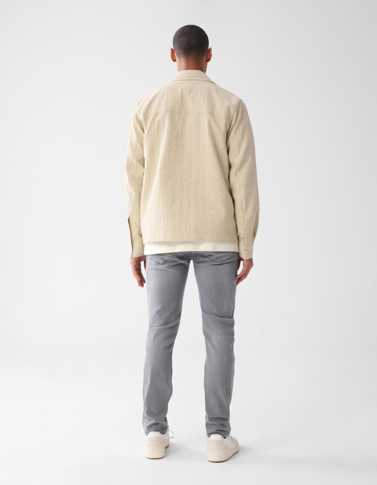 Structuur Overshirt Zand SHOEBY MEN