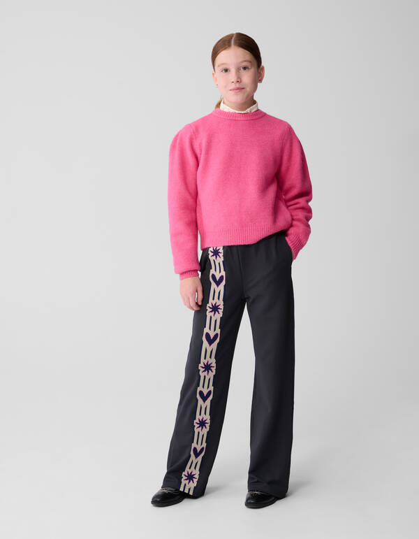 Open Back Strik Trui Roze SHOEBY GIRLS