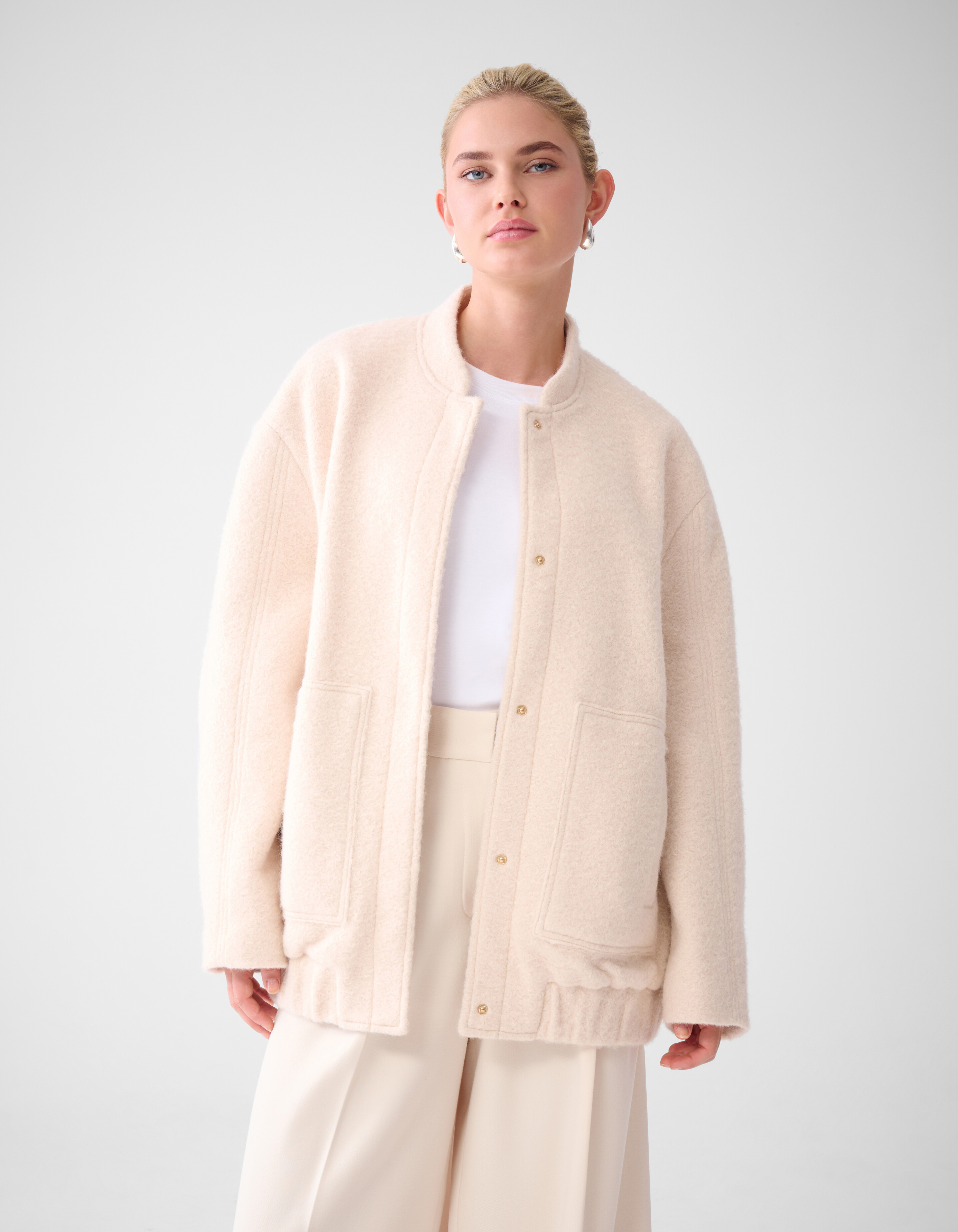 Teddy Bomber Gebroken Wit By Lonneke SHOEBY WOMEN
