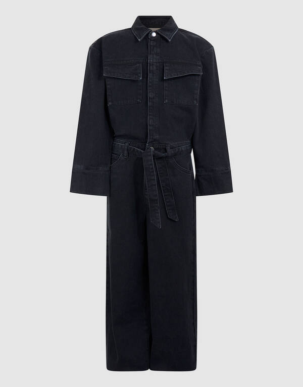 Denim Jumpsuit Zwart SHOEBY GIRLS
