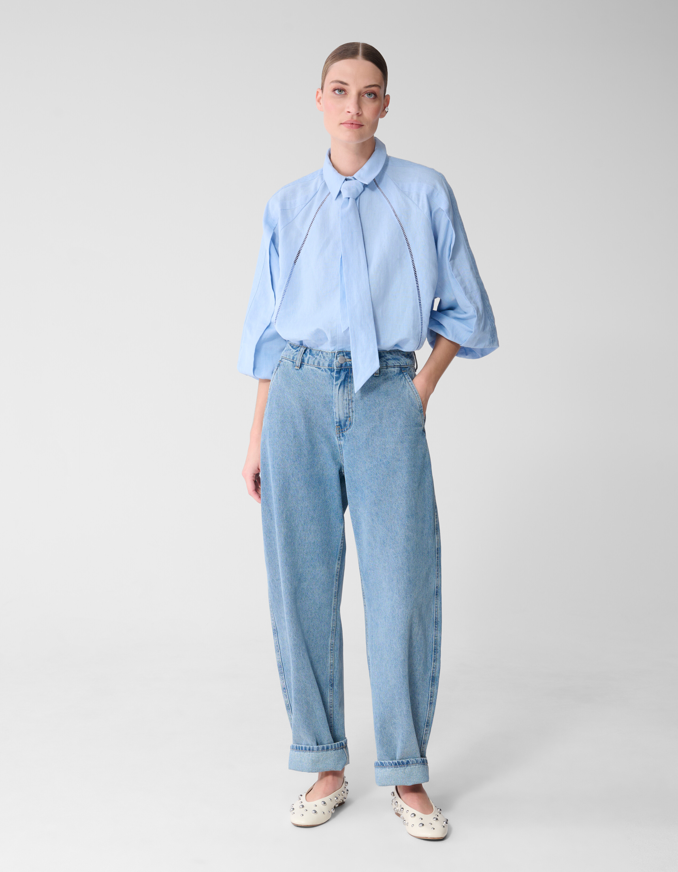 Barrel Fit Jeans Bleached By Mieke SHOEBY WOMEN