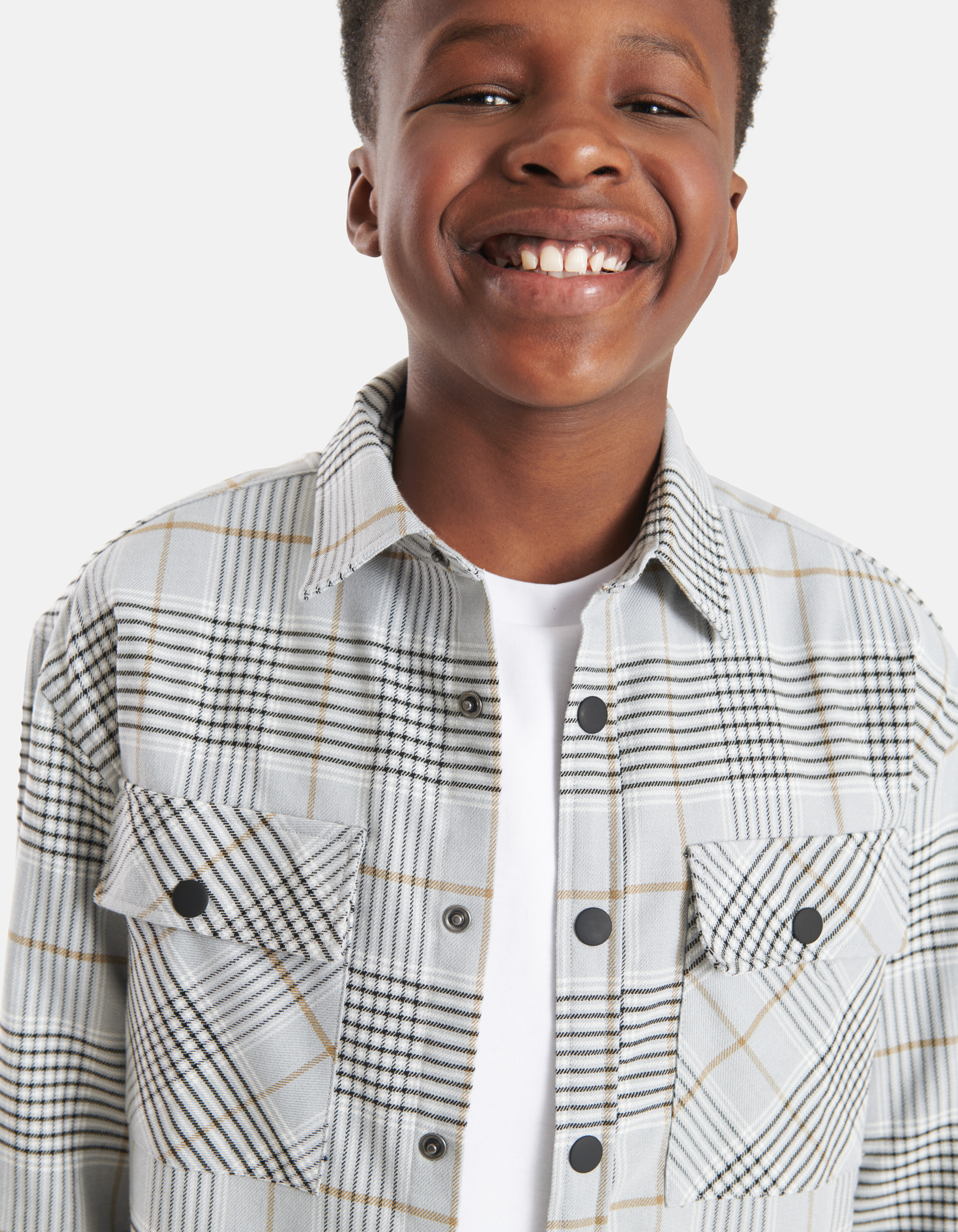 Geruit Overshirt Grijs SHOEBY BOYS