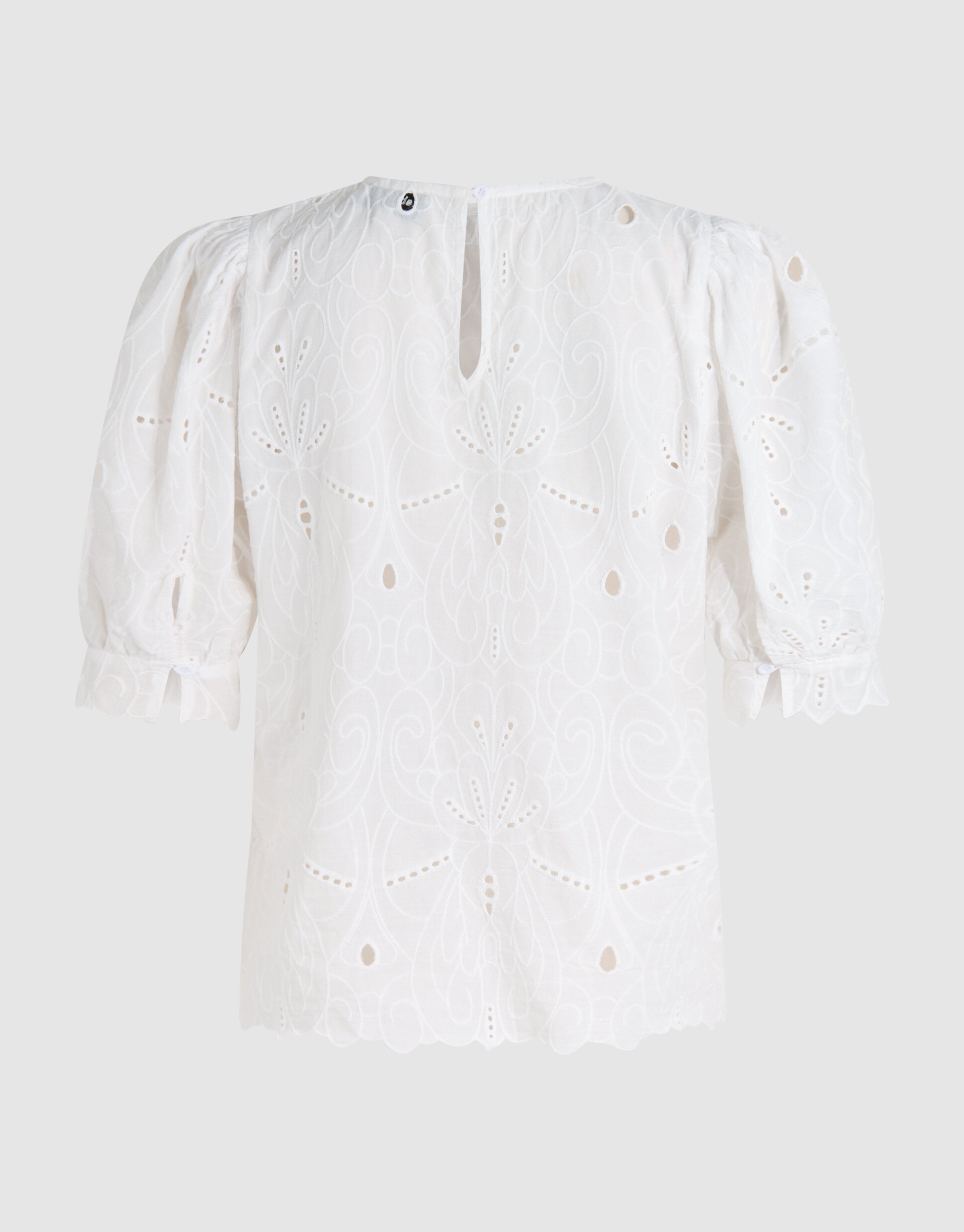 Embroidery Top Gebroken Wit By Fred SHOEBY WOMEN