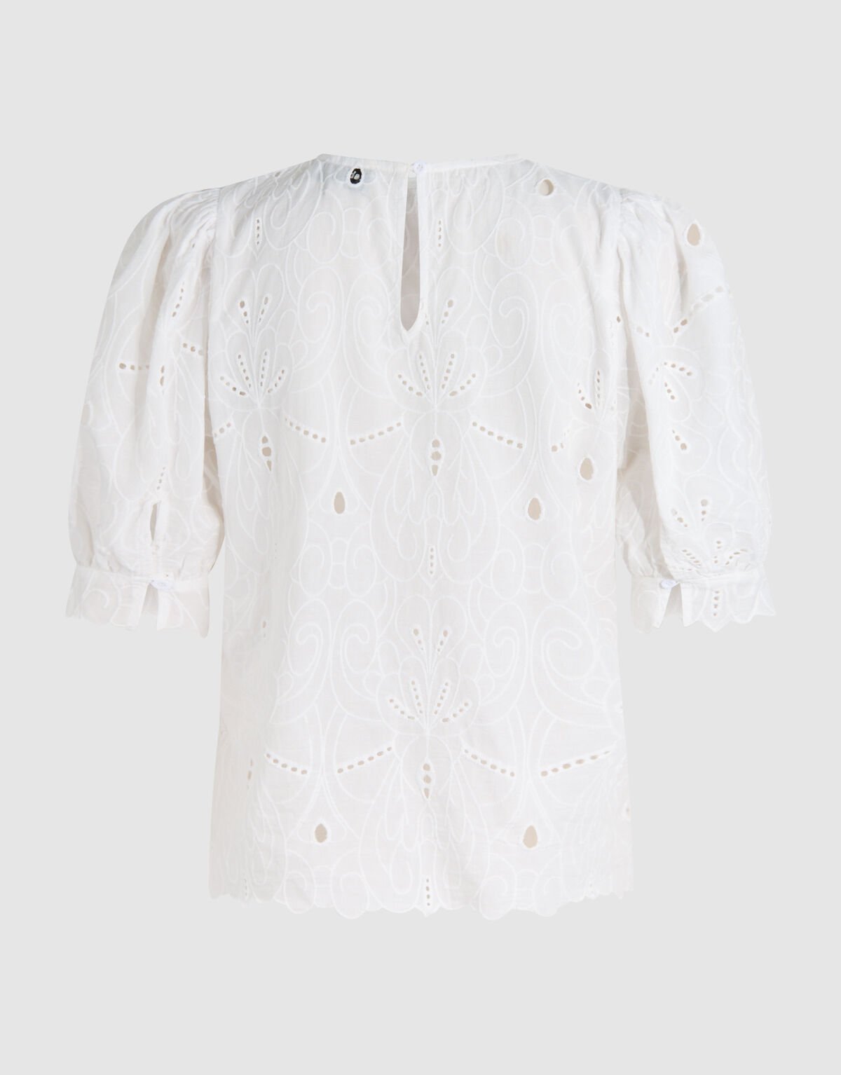 Embroidery Top Gebroken Wit By Fred SHOEBY WOMEN