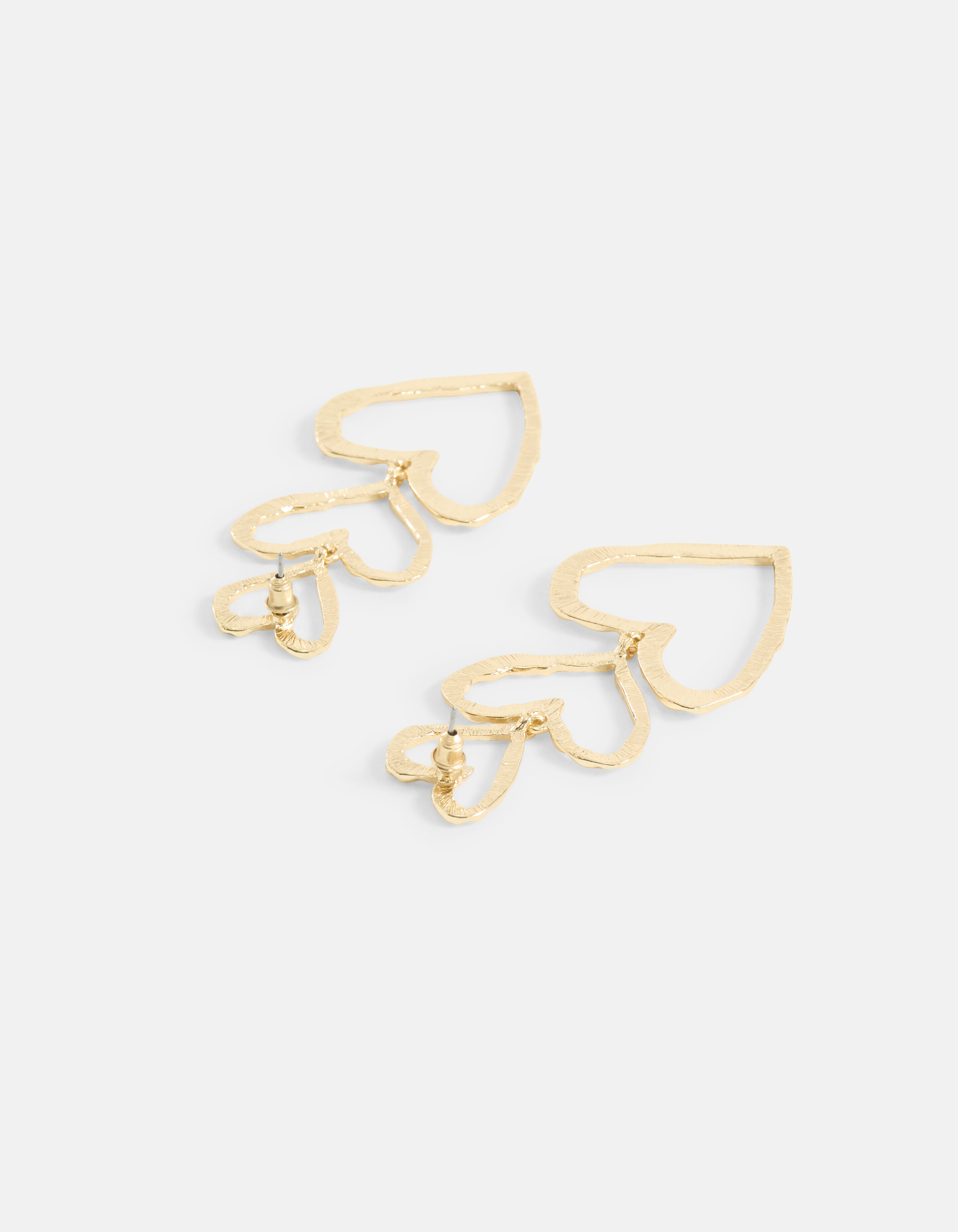 Triple Heart Oorbellen Goud SHOEBY ACCESSOIRES