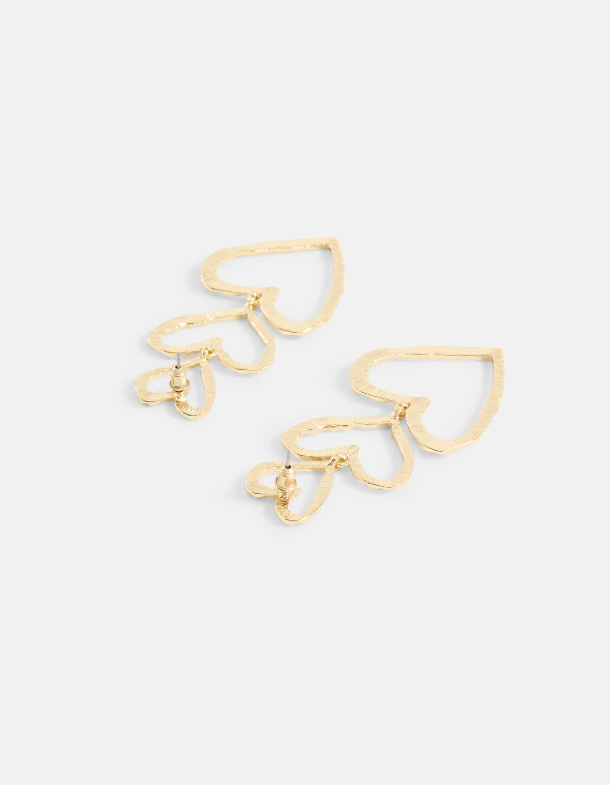 Triple Heart Oorbellen Goud SHOEBY ACCESSOIRES