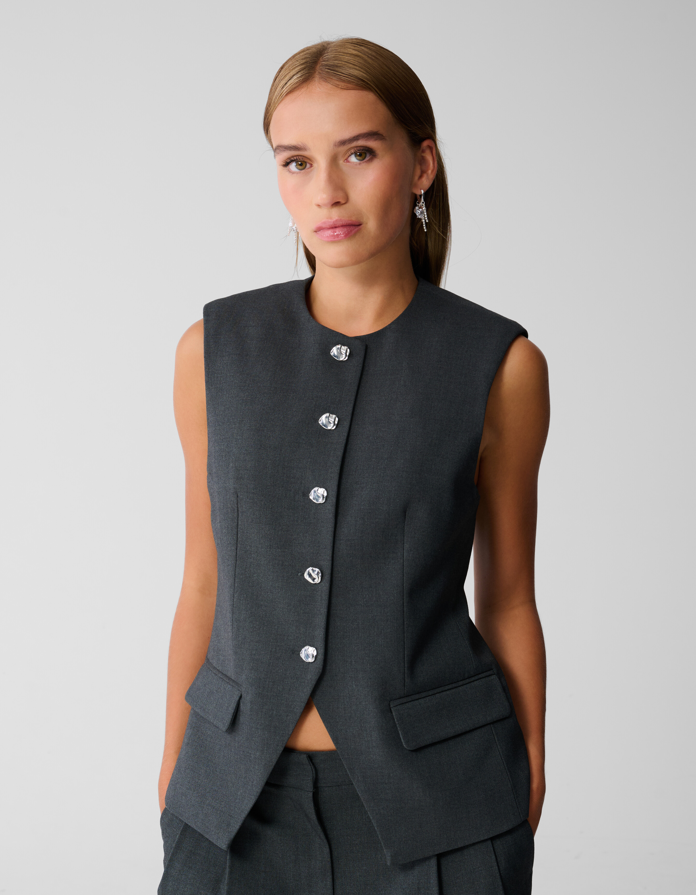 Gilet Donkergrijs SHOEBY WOMEN
